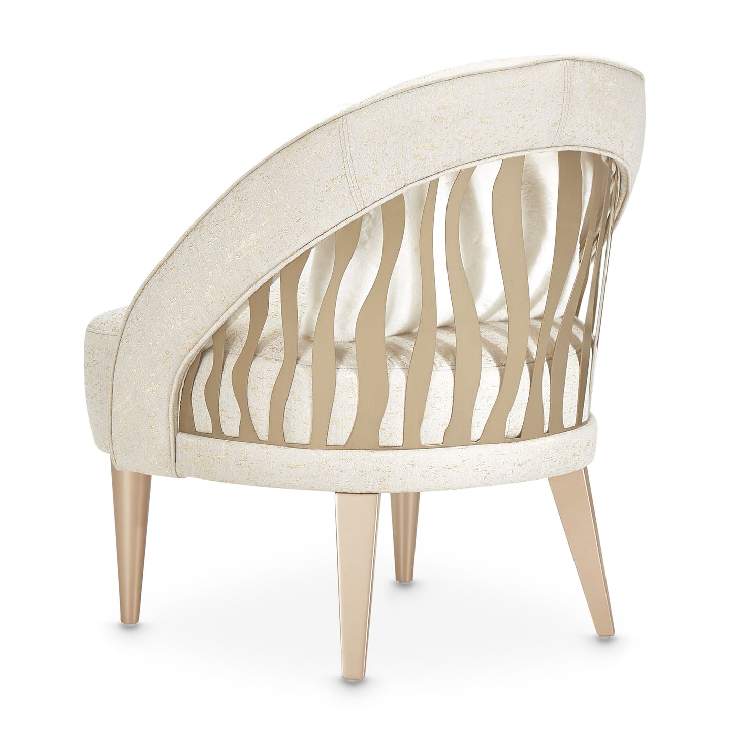 La Rachelle Medium Champagne/Cloud Flame Chair - Ornate Home