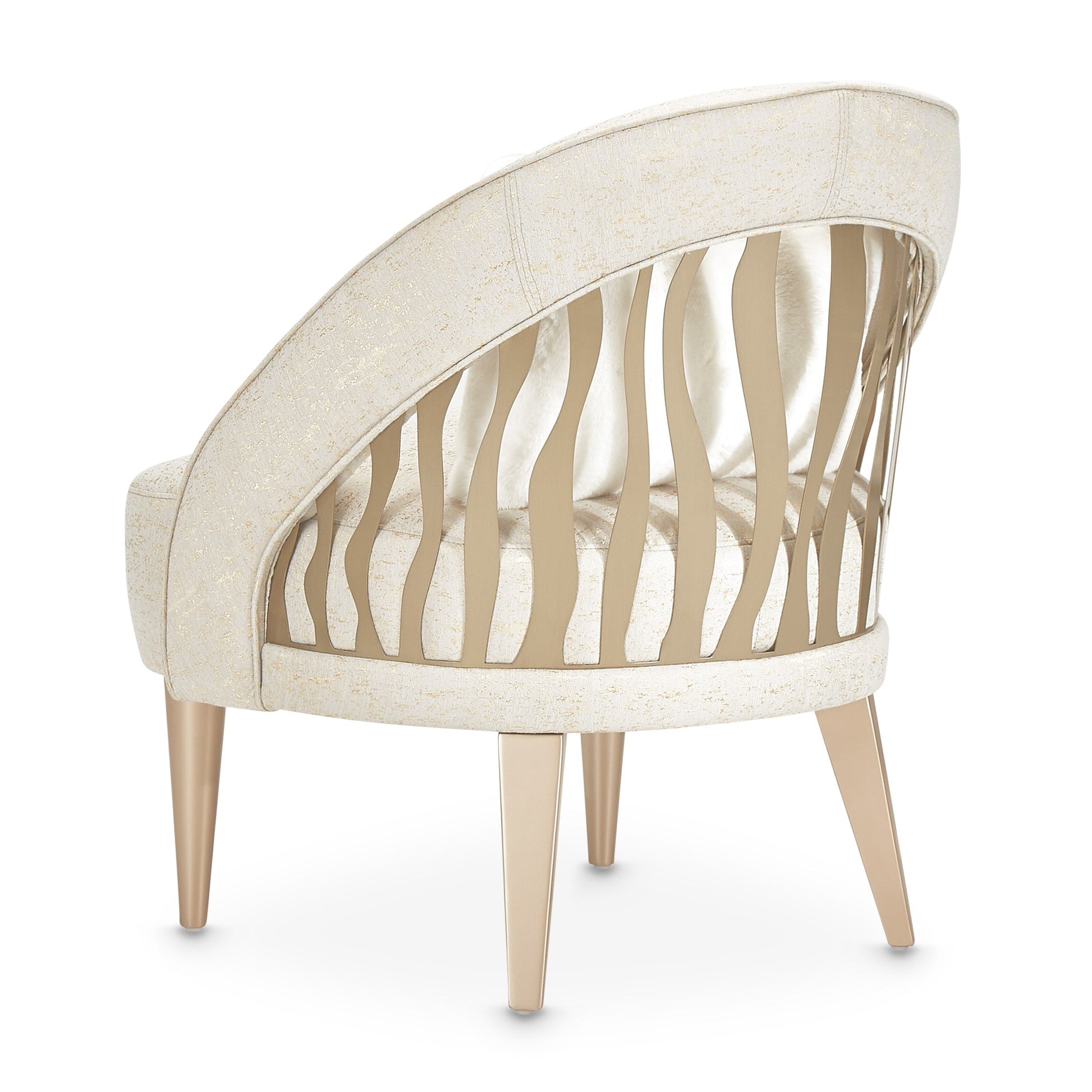La Rachelle Medium Champagne/Cloud Flame Chair - Ornate Home