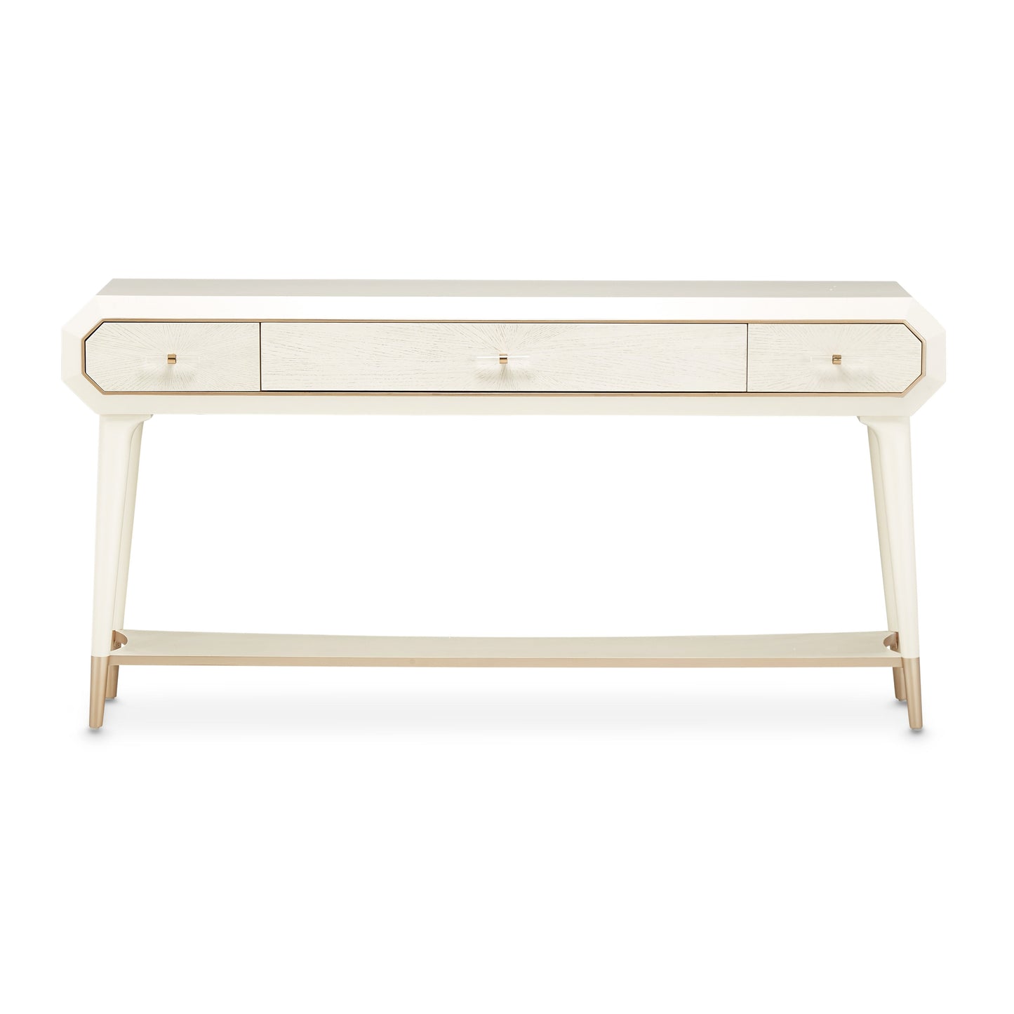 La Rachelle Medium Champagne Console Table - Ornate Home