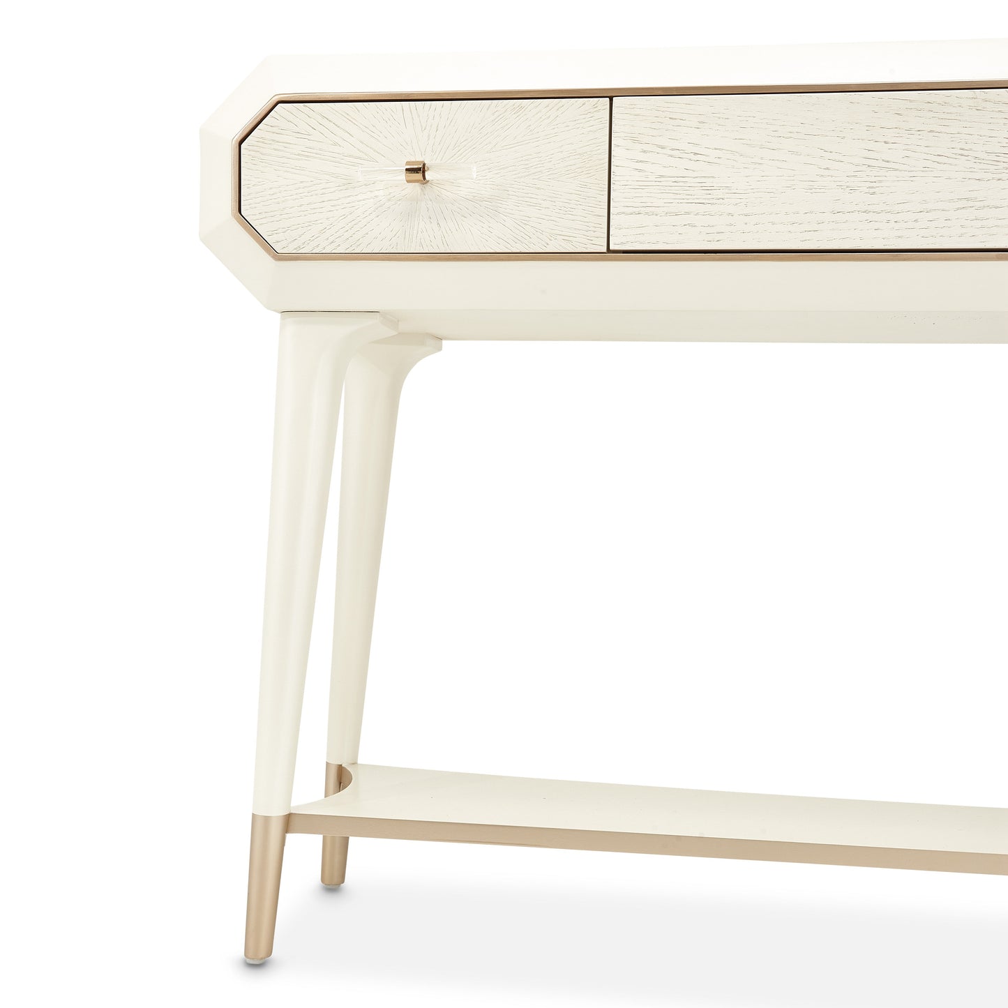 La Rachelle Medium Champagne Console Table - Ornate Home