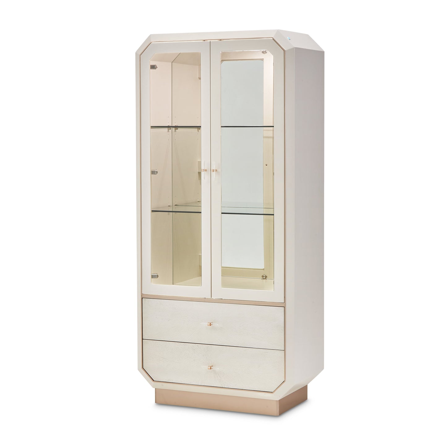 La Rachelle Medium Champagne Display Cabinet - Ornate Home