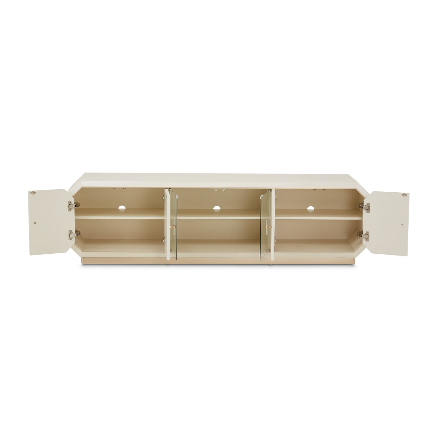 La Rachelle Medium Champagne Media Cabinet - Ornate Home