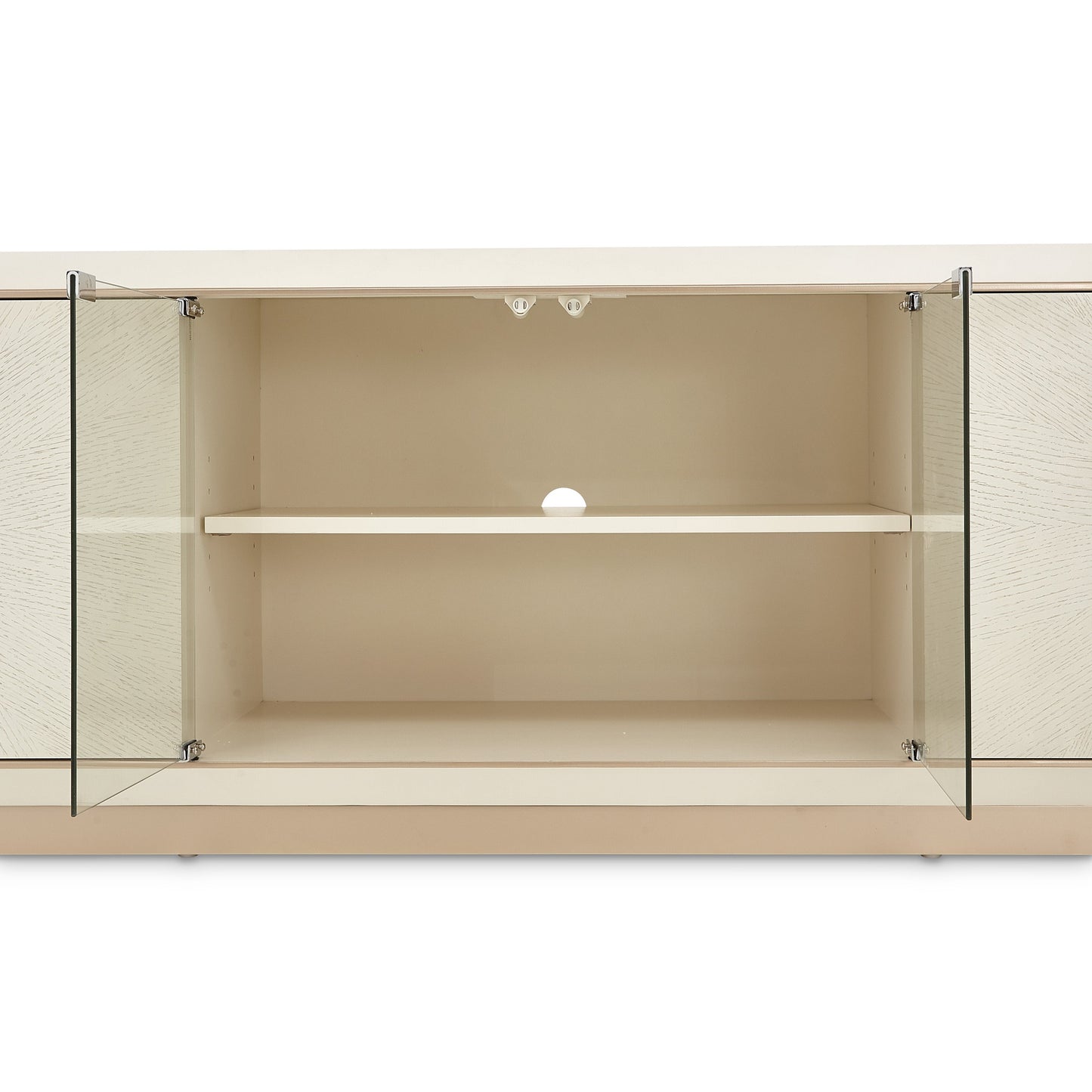 La Rachelle Medium Champagne Media Cabinet - Ornate Home