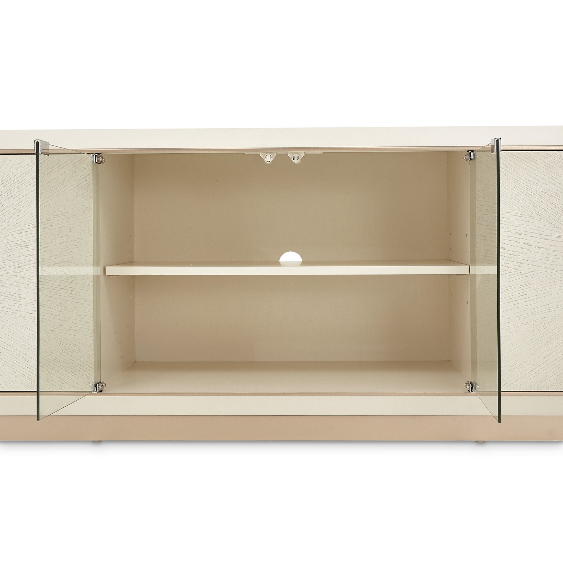 La Rachelle Medium Champagne Media Cabinet - Ornate Home