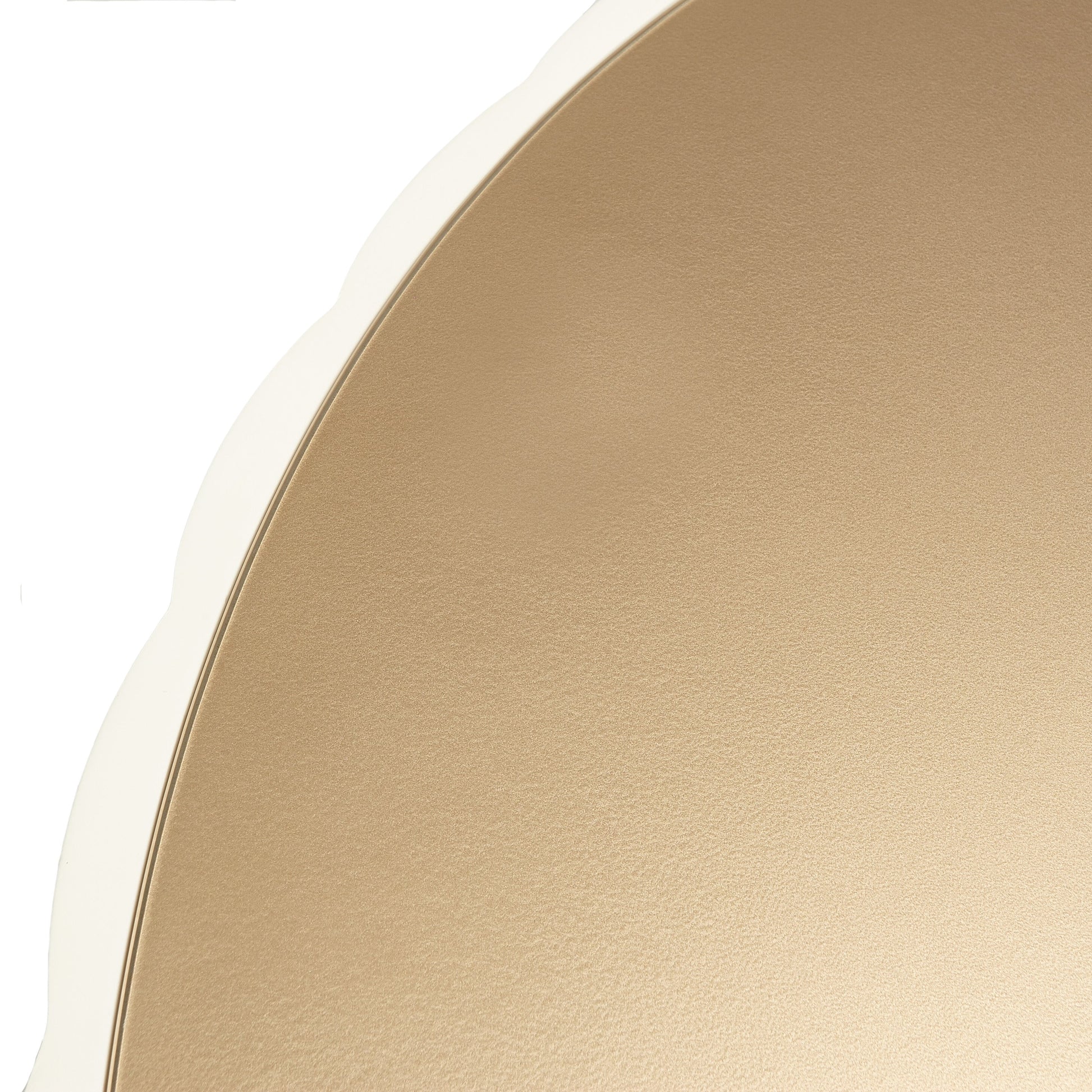 La Rachelle Medium Champagne Scalloped Round Cocktail Table - Ornate Home