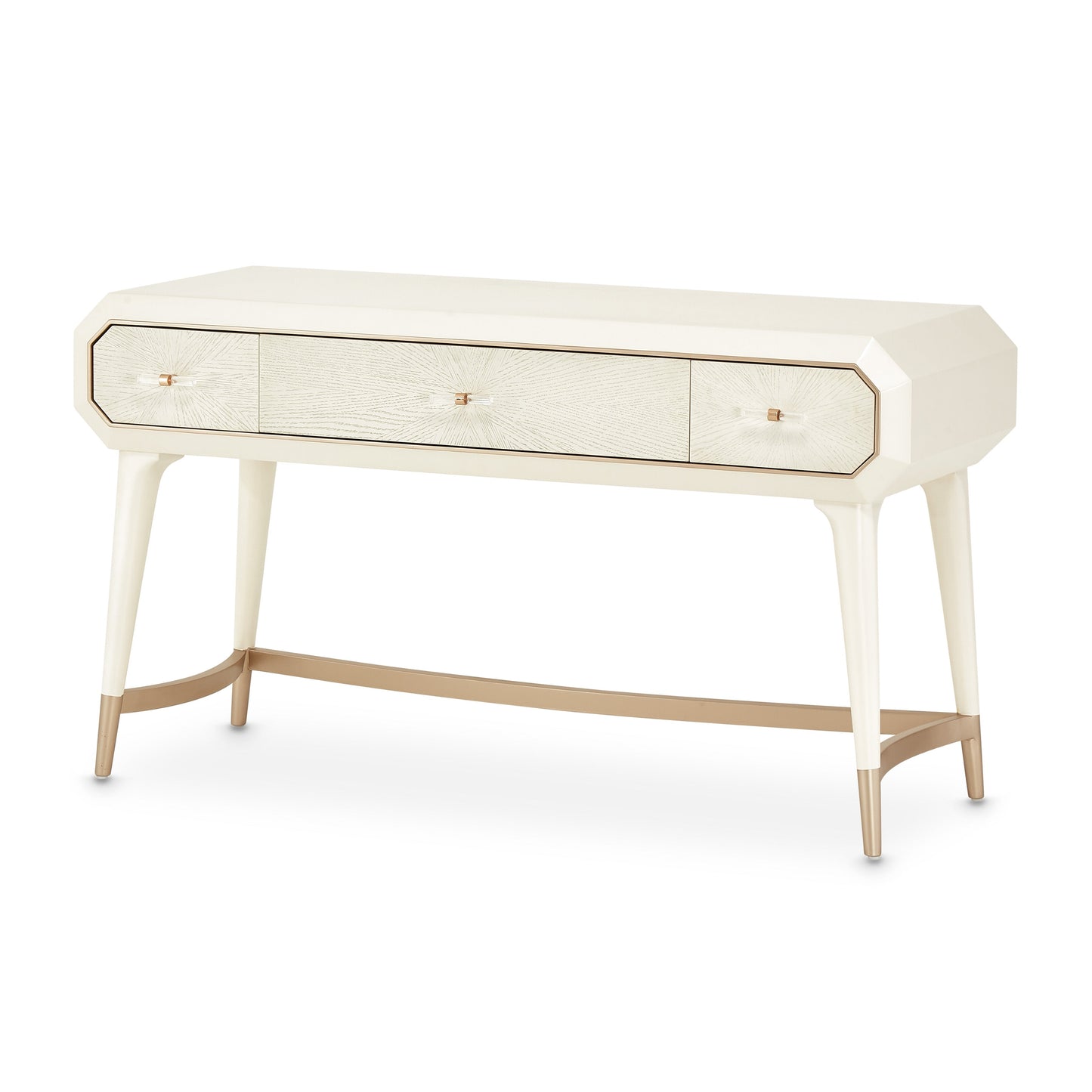 La Rachelle Medium Champagne Vanity Desk - Ornate Home