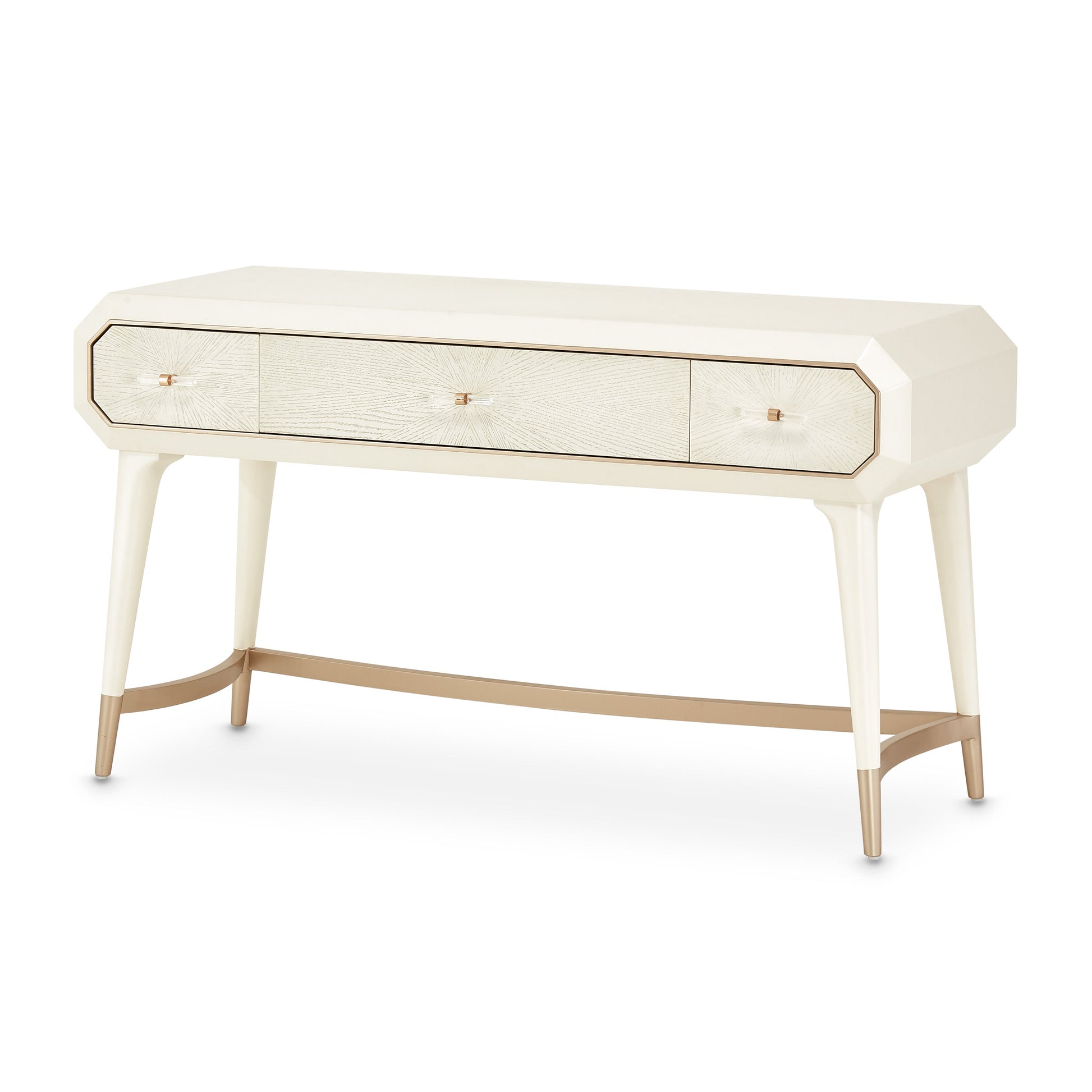 La Rachelle Medium Champagne Vanity Desk - Ornate Home