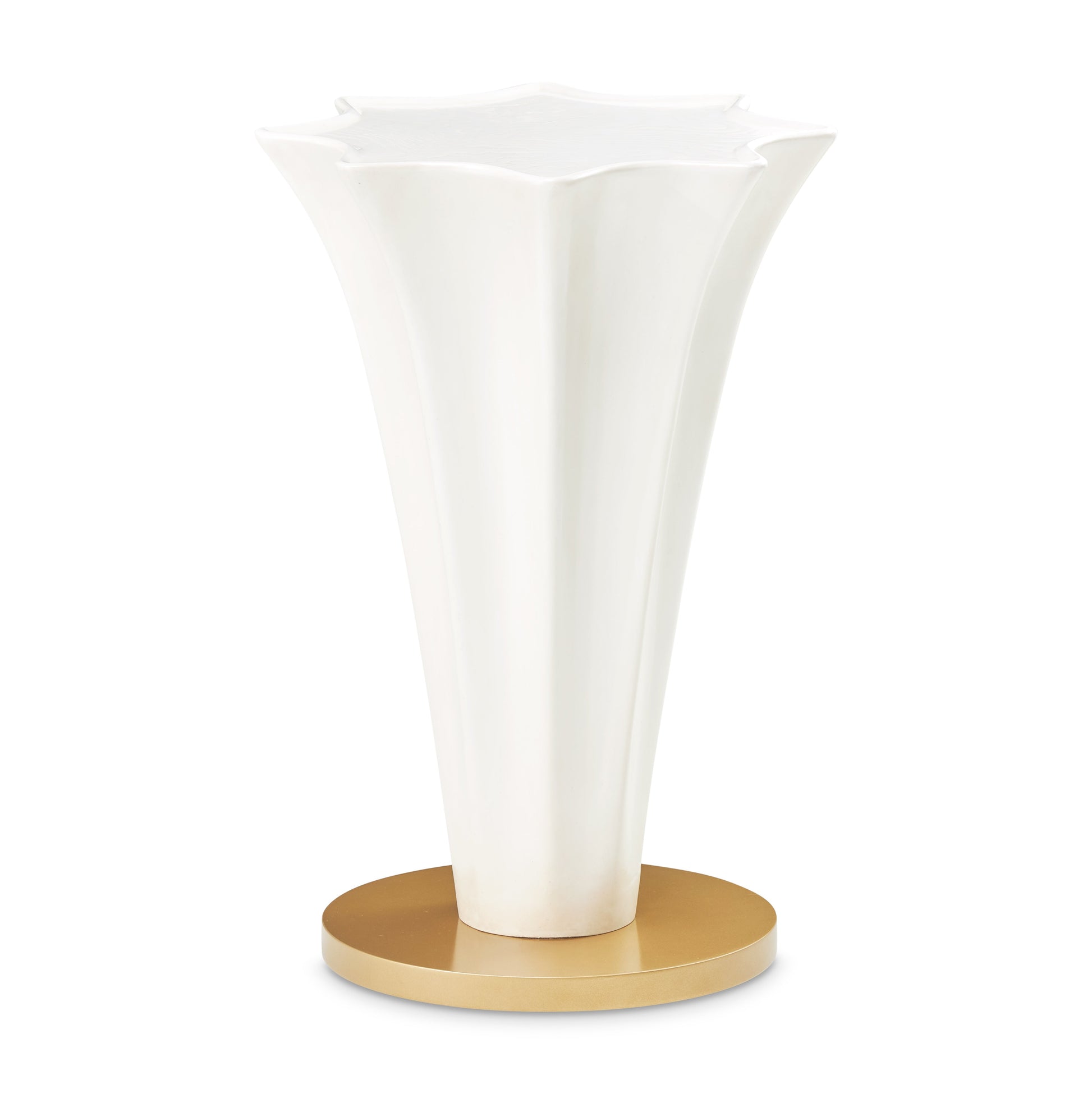 La Terrazza Creamy Pearl Chairside Table - Ornate Home