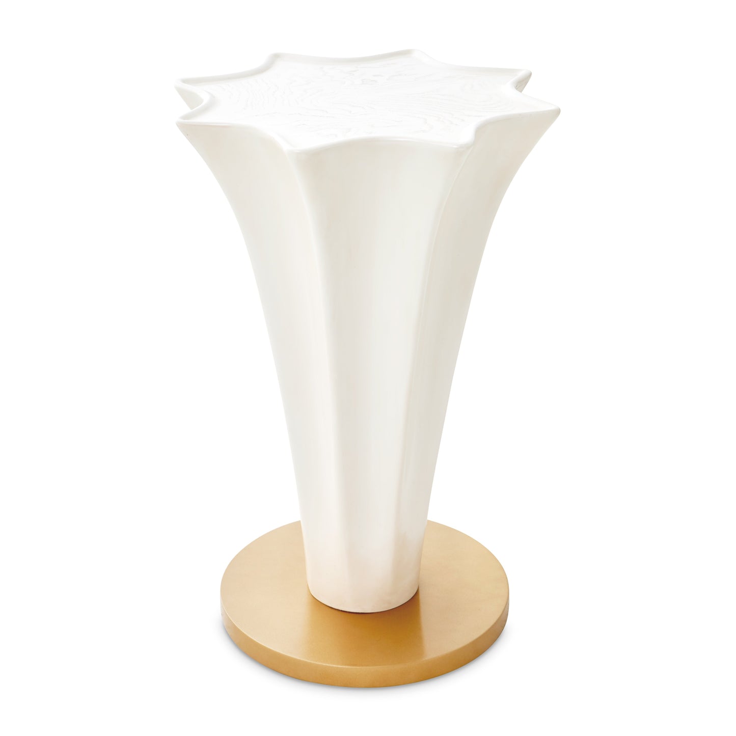 La Terrazza Creamy Pearl Chairside Table - Ornate Home