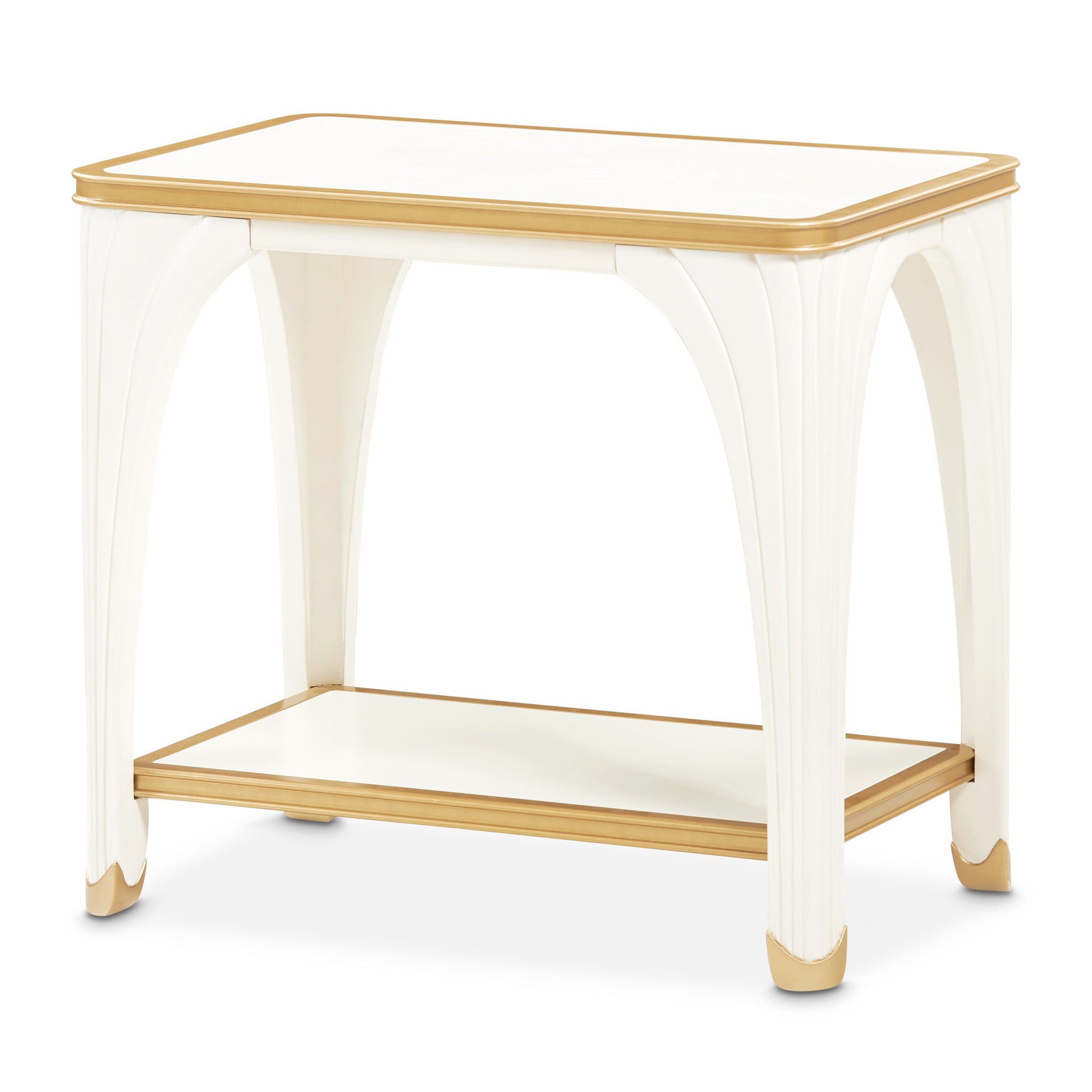 La Terrazza Creamy Pearl End Table - Ornate Home