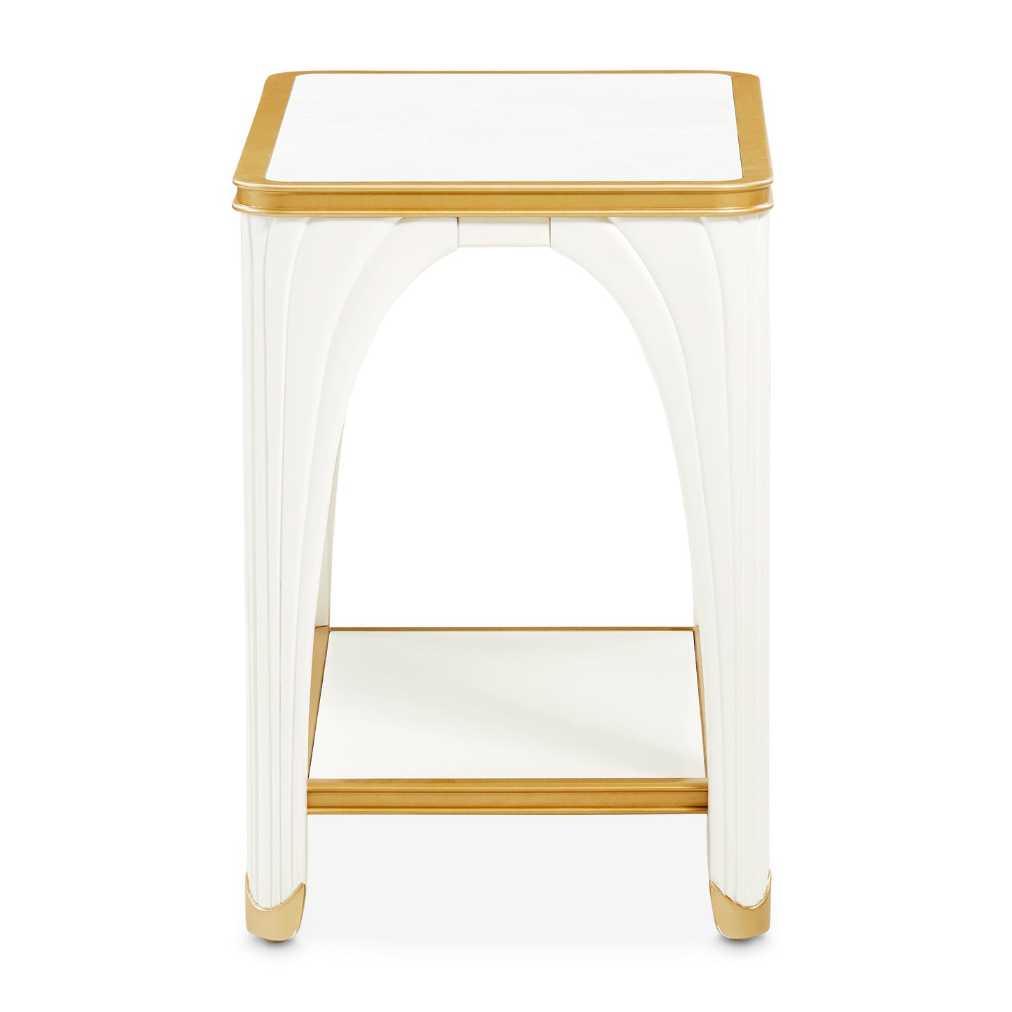La Terrazza Creamy Pearl End Table - Ornate Home