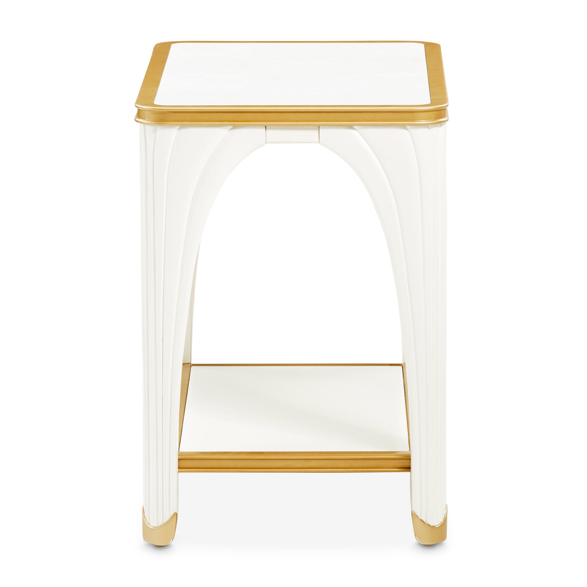 La Terrazza Creamy Pearl End Table - Ornate Home