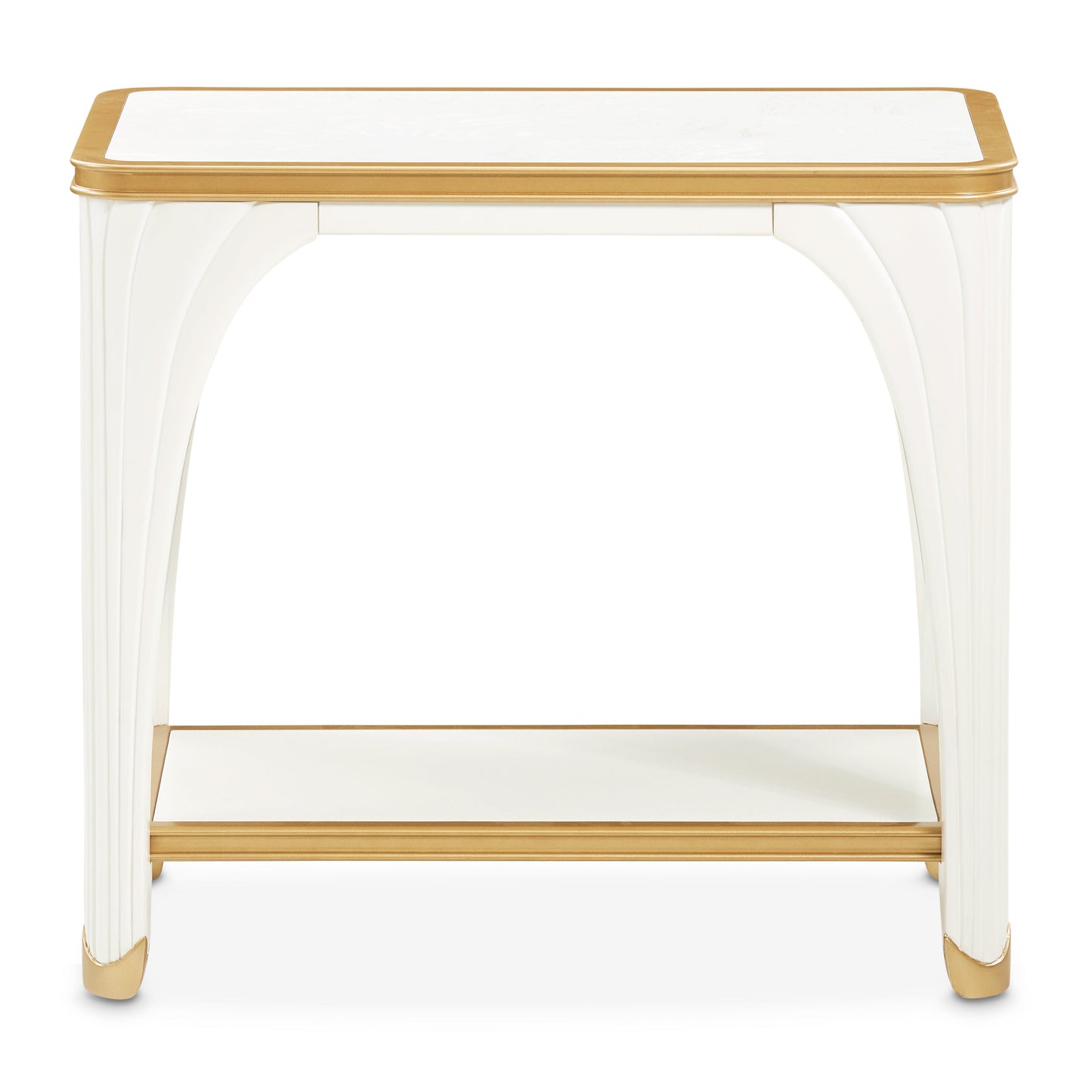La Terrazza Creamy Pearl End Table - Ornate Home