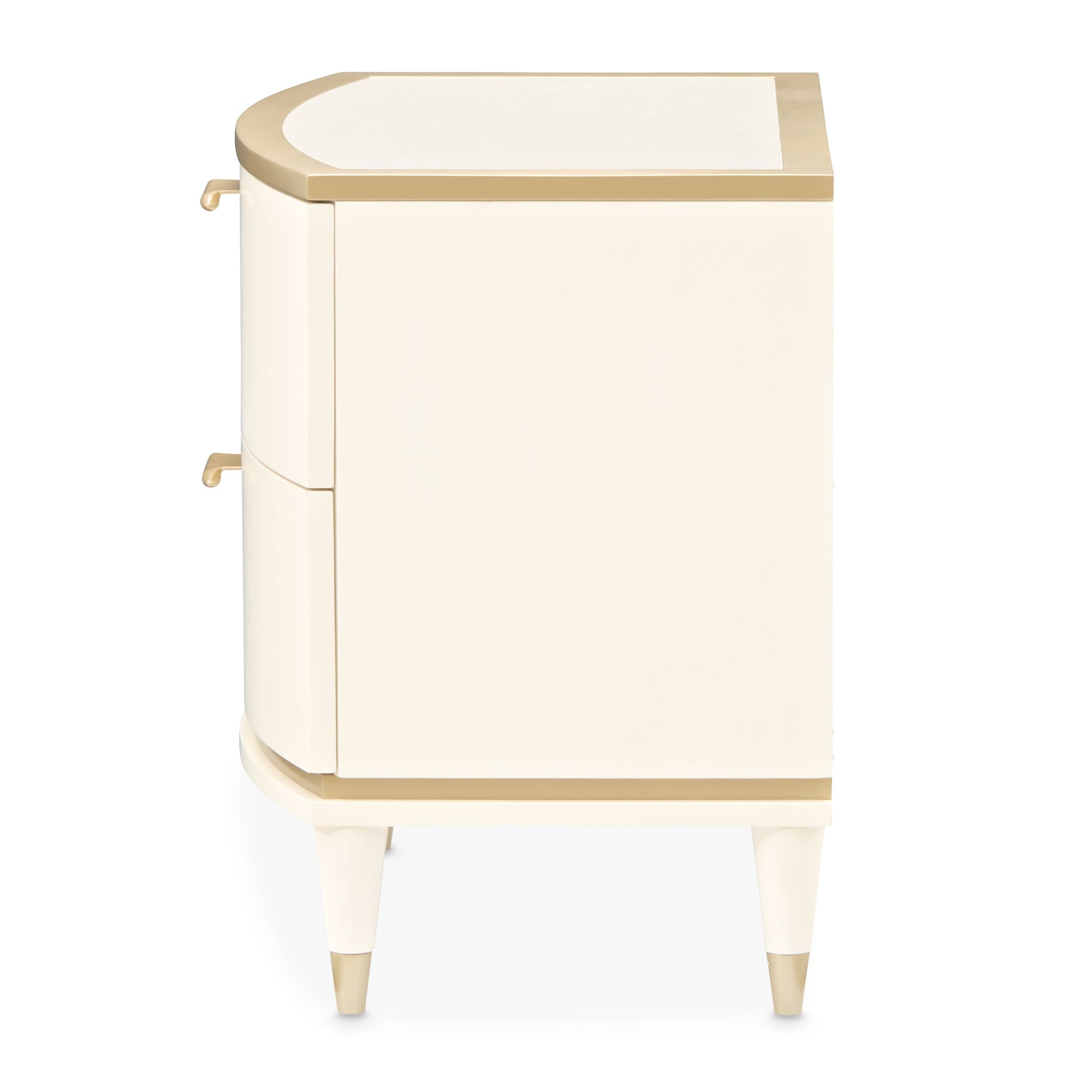 La Terrazza Creamy Pearl Nightstand, Large - Ornate Home