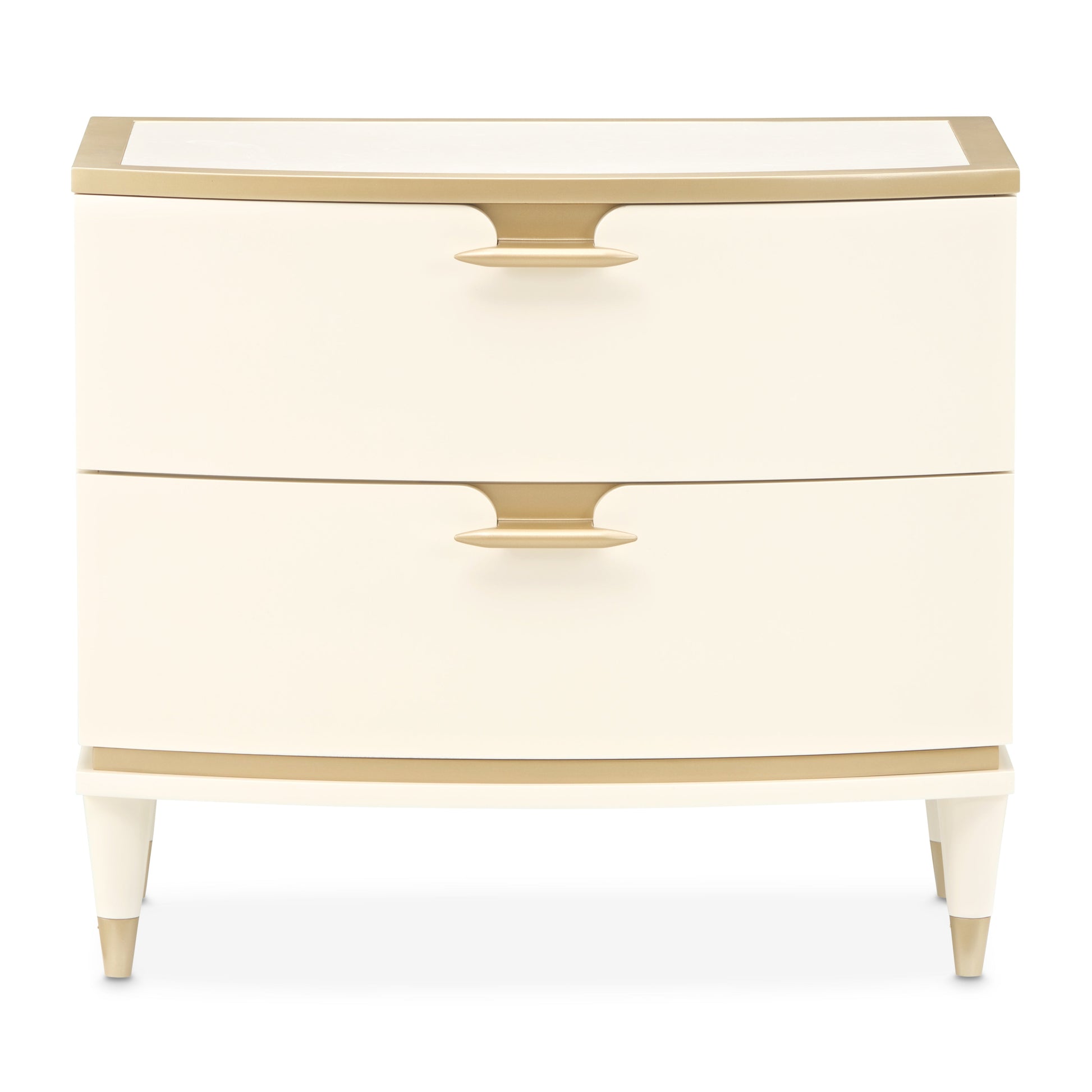 La Terrazza Creamy Pearl Nightstand, Large - Ornate Home