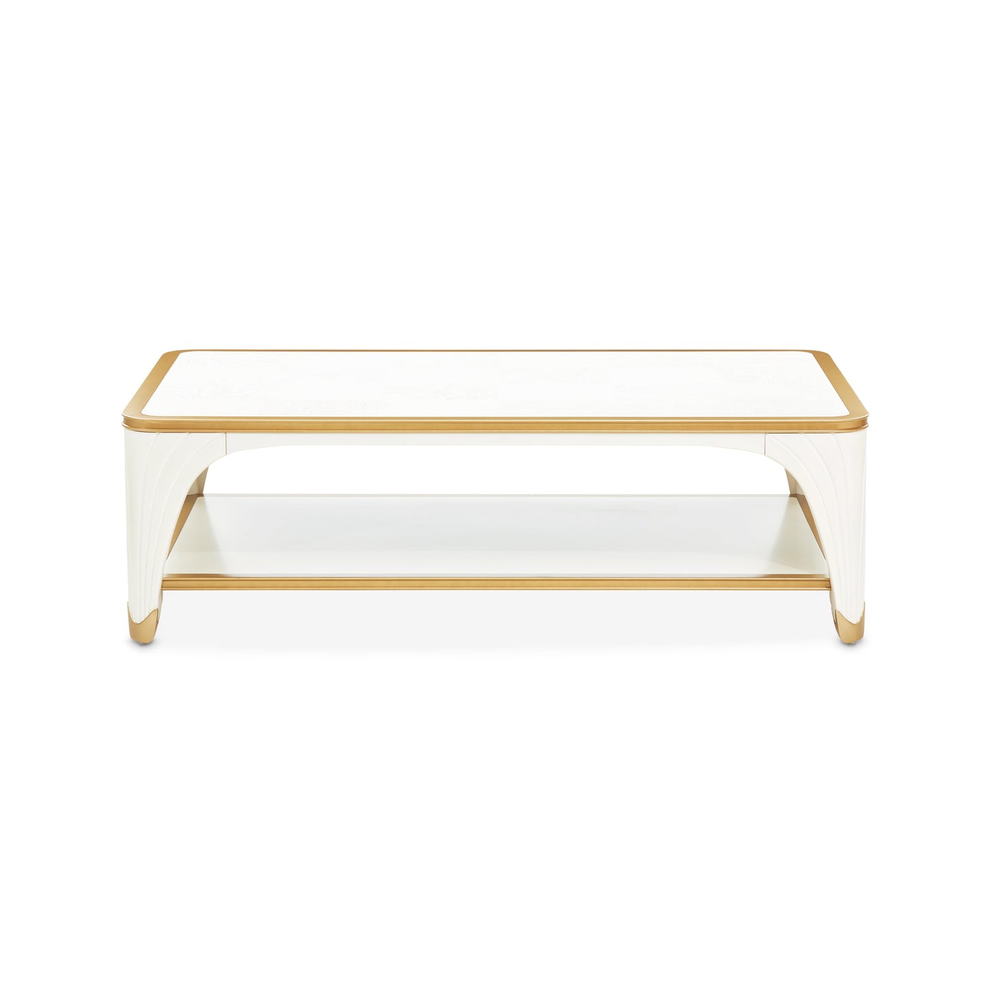 La Terrazza Creamy Pearl Rectangular Cocktail Table - Ornate Home