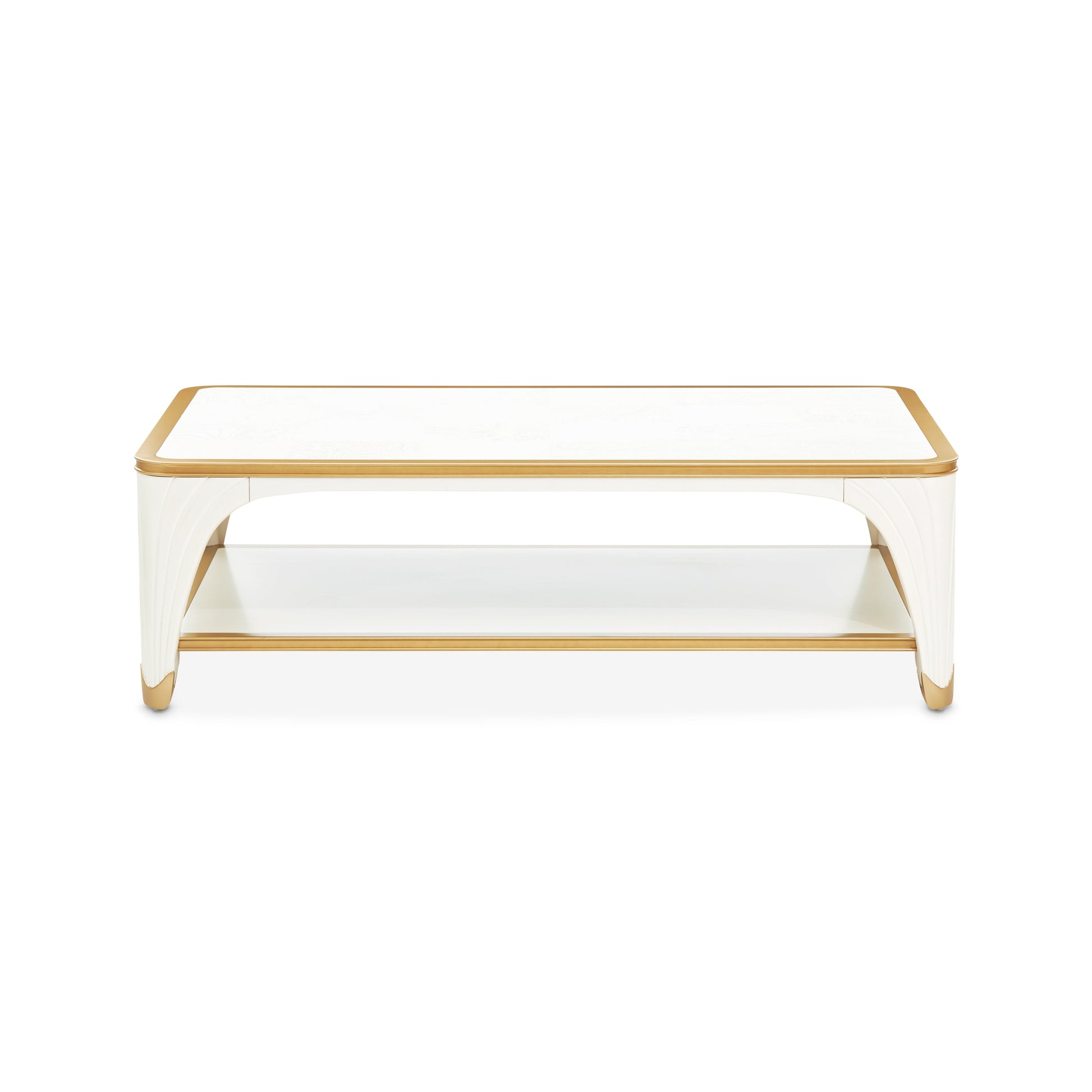 La Terrazza Creamy Pearl Rectangular Cocktail Table - Ornate Home