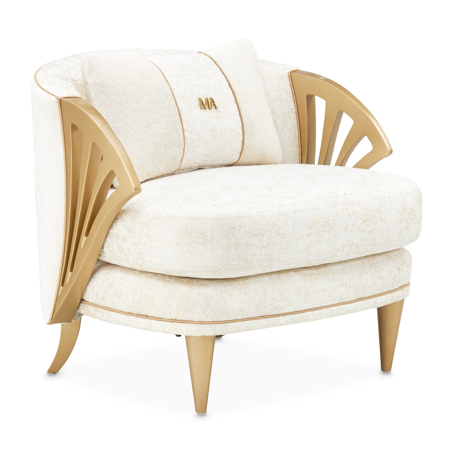 La Terrazza Light Champagne/Starlight Accent Chair - Ornate Home