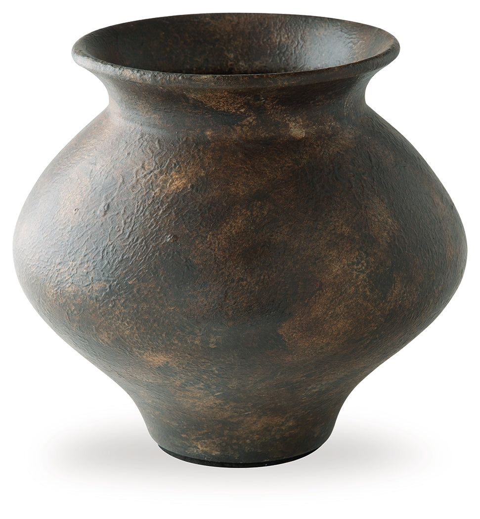 Laddlow Antique Brown Vase- Viva Furn