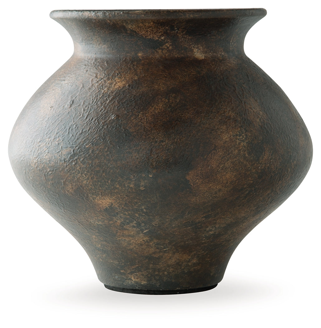 Laddlow Antique Brown Vase- Viva Furn