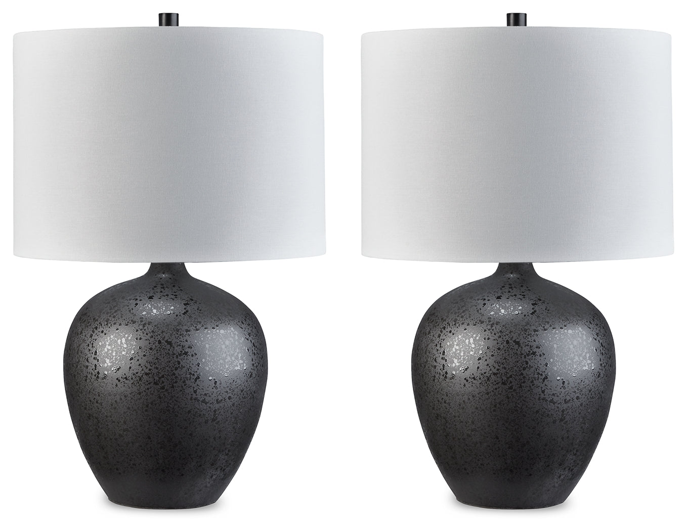 Ladstow Black Table Lamp (Set of 2)- Viva Furn