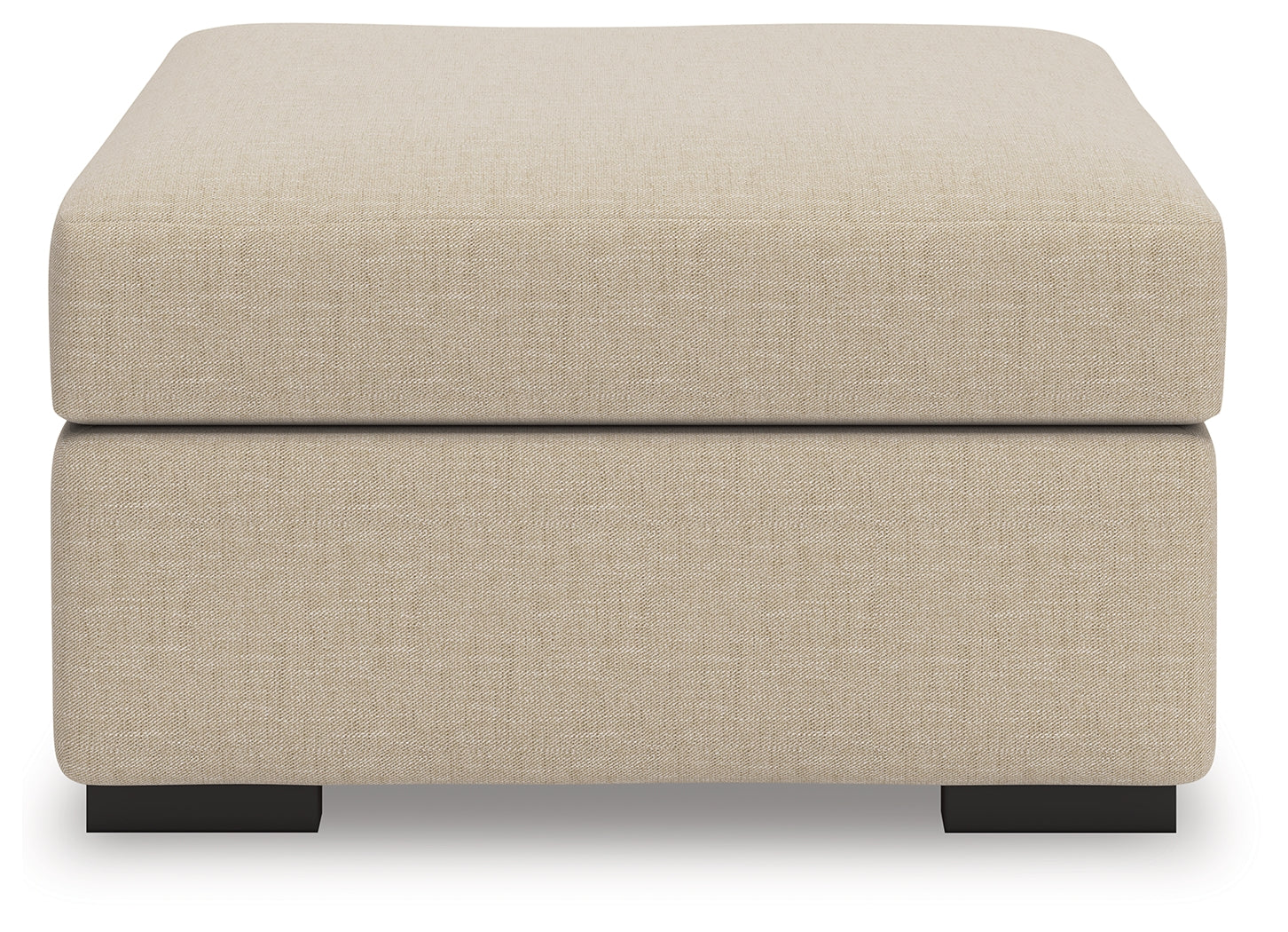 LadyMae Twill Oversized Accent Ottoman- Viva Furn