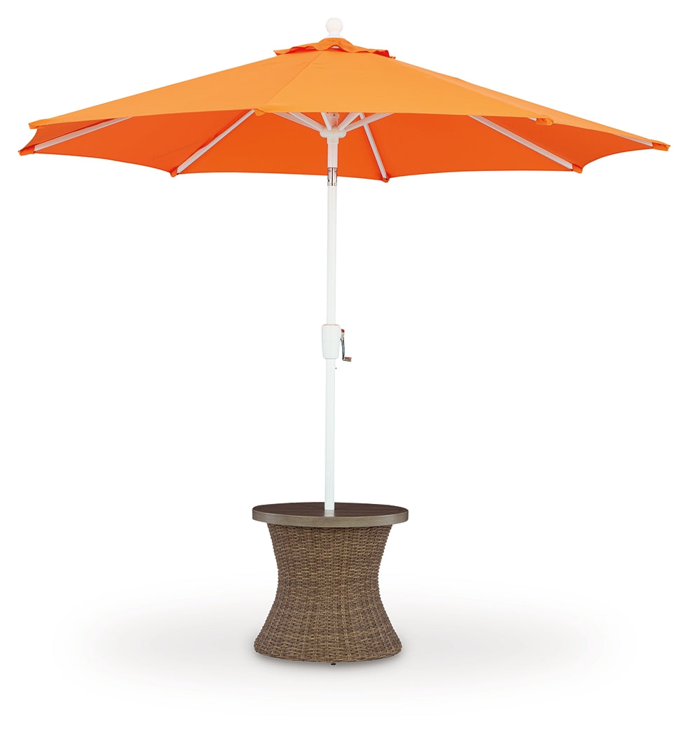 Laguna Heights Beige Outdoor End Table- Viva Furn