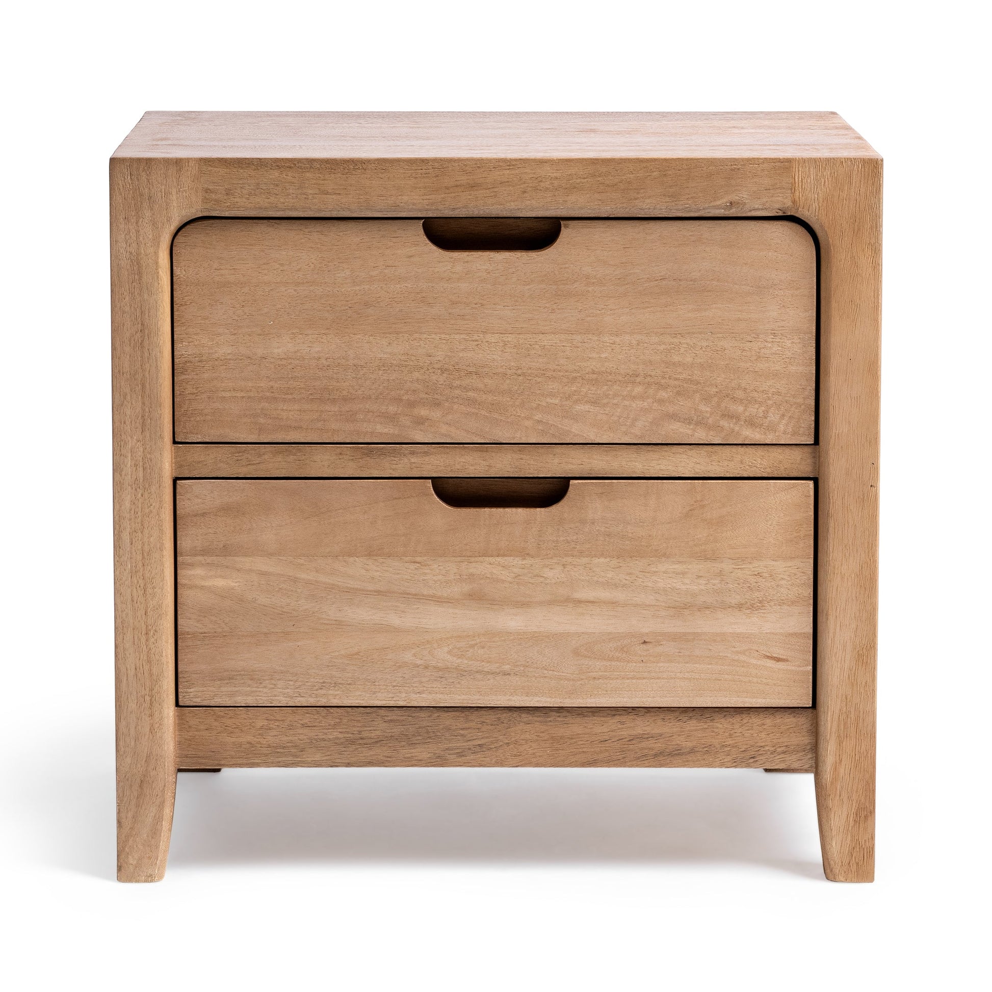 Laguna Natural Maple 2 Drawer Nightstand - Ornate Home