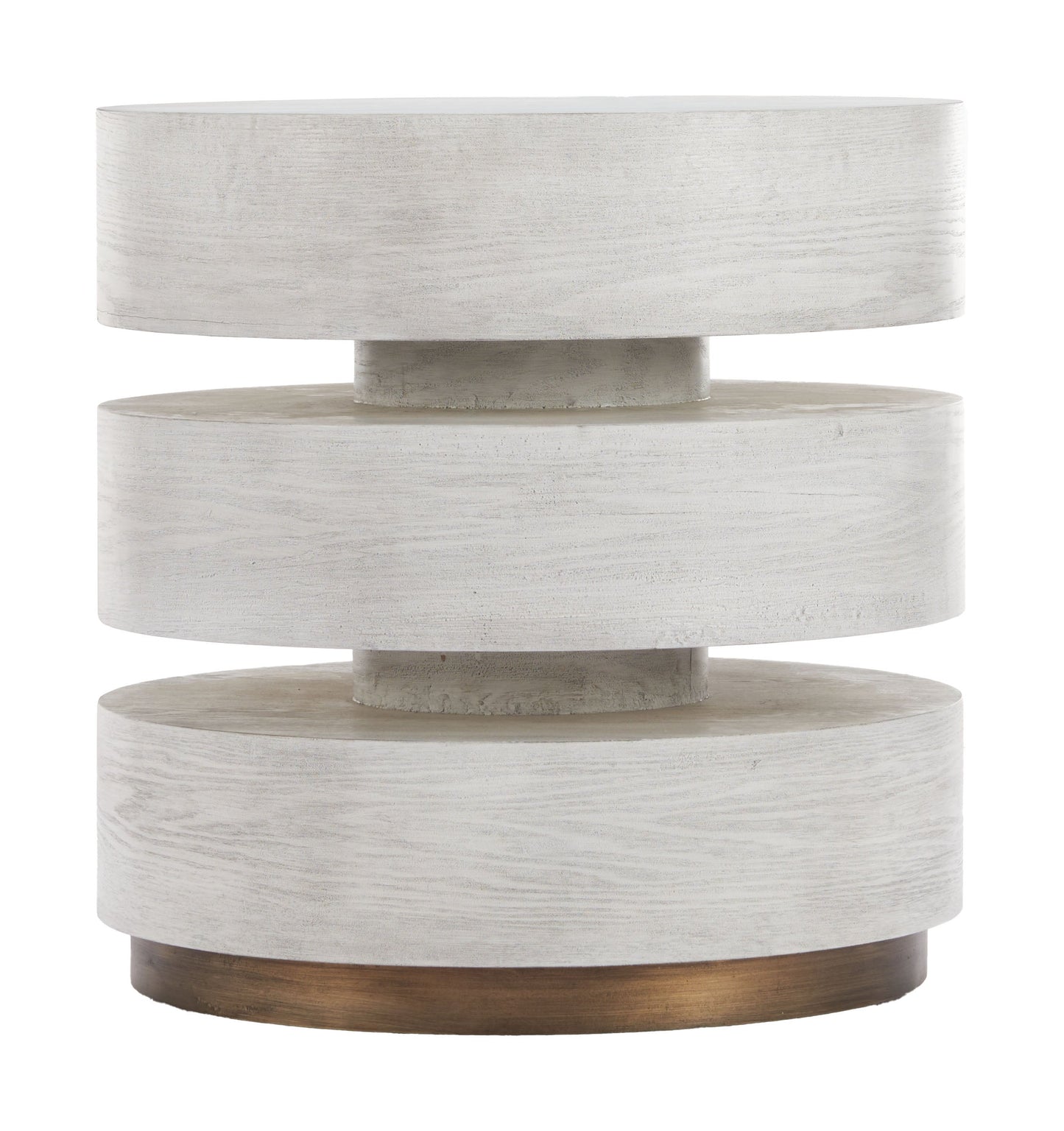 Laha Oak White Side Table - Ornate Home