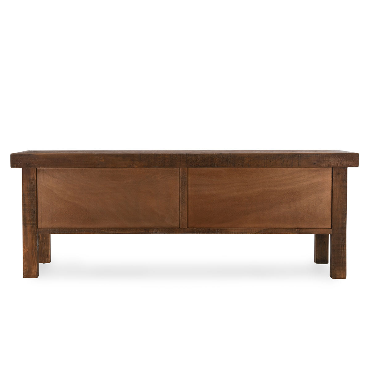 Lahey Mission Brown Solid Wood 11 Dwr Rectangle Console Table - Ornate Home