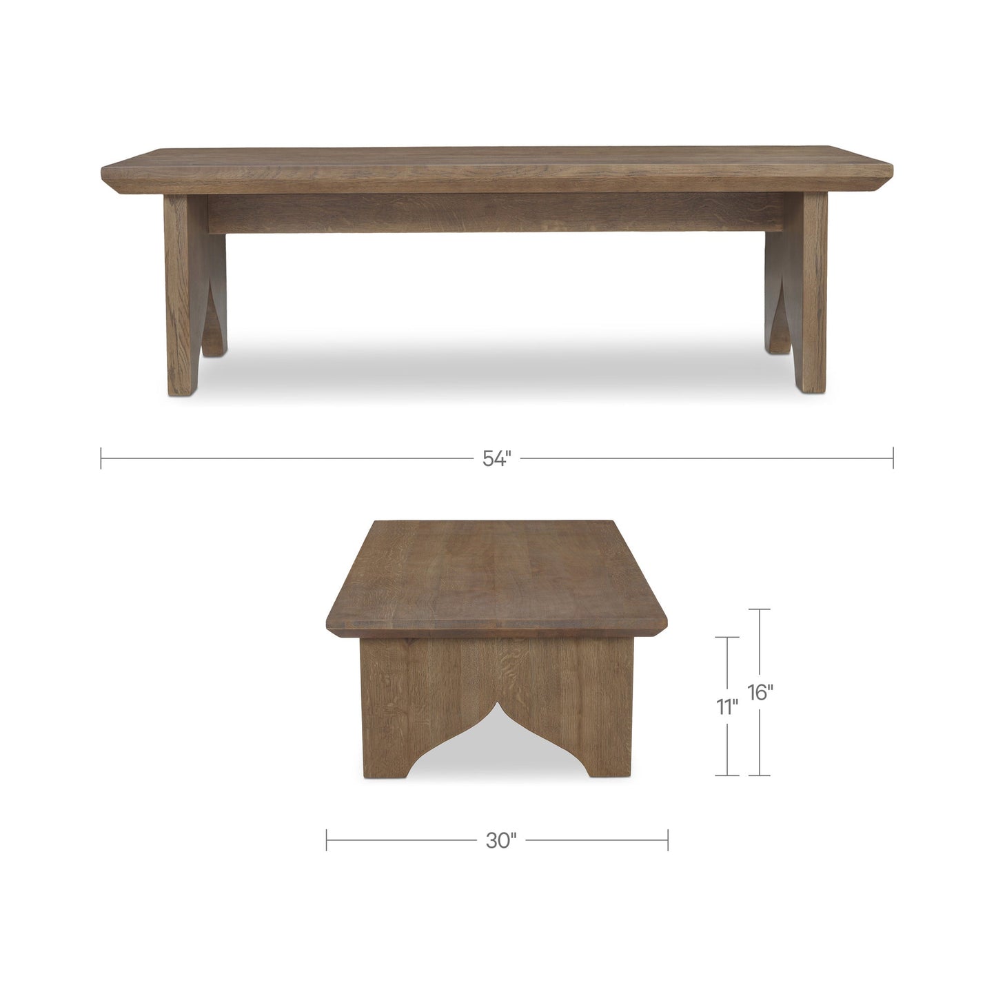 Lake Brown Coffee Table - Ornate Home