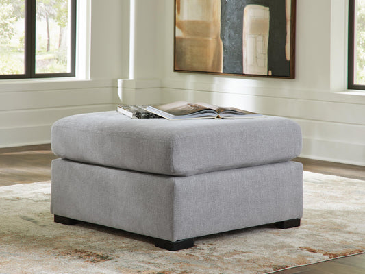 Lakepoint Nickel Oversized Accent Ottoman- Viva Furn