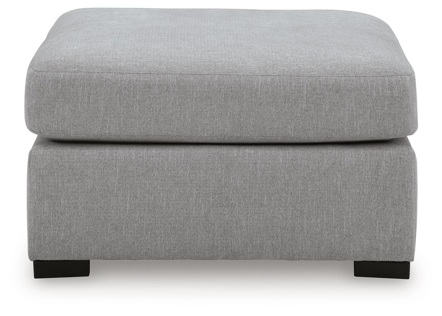 Lakepoint Nickel Oversized Accent Ottoman- Viva Furn