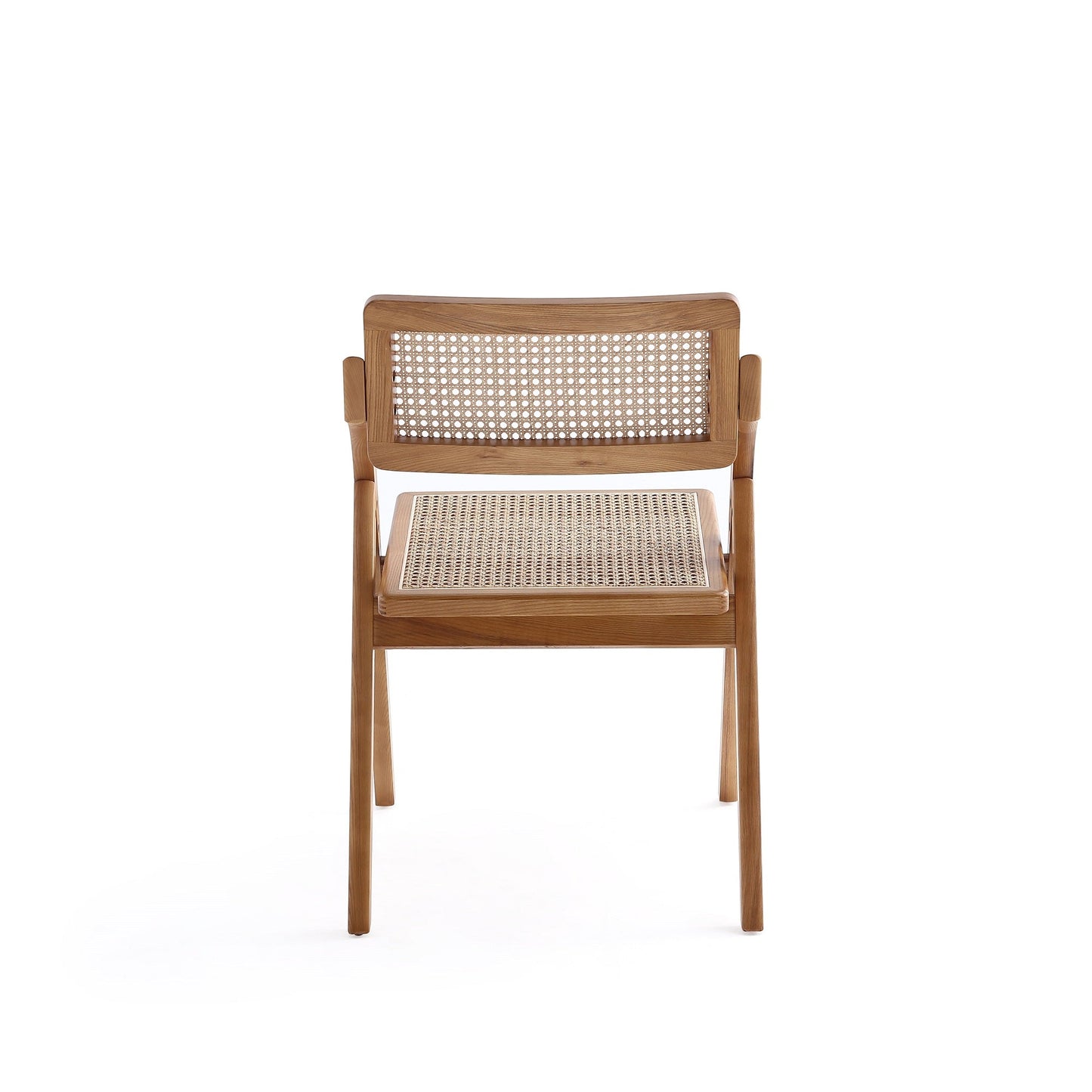 Lambinet Folding Dining Chair in Nature Cane (set of 2) - Ornate Home