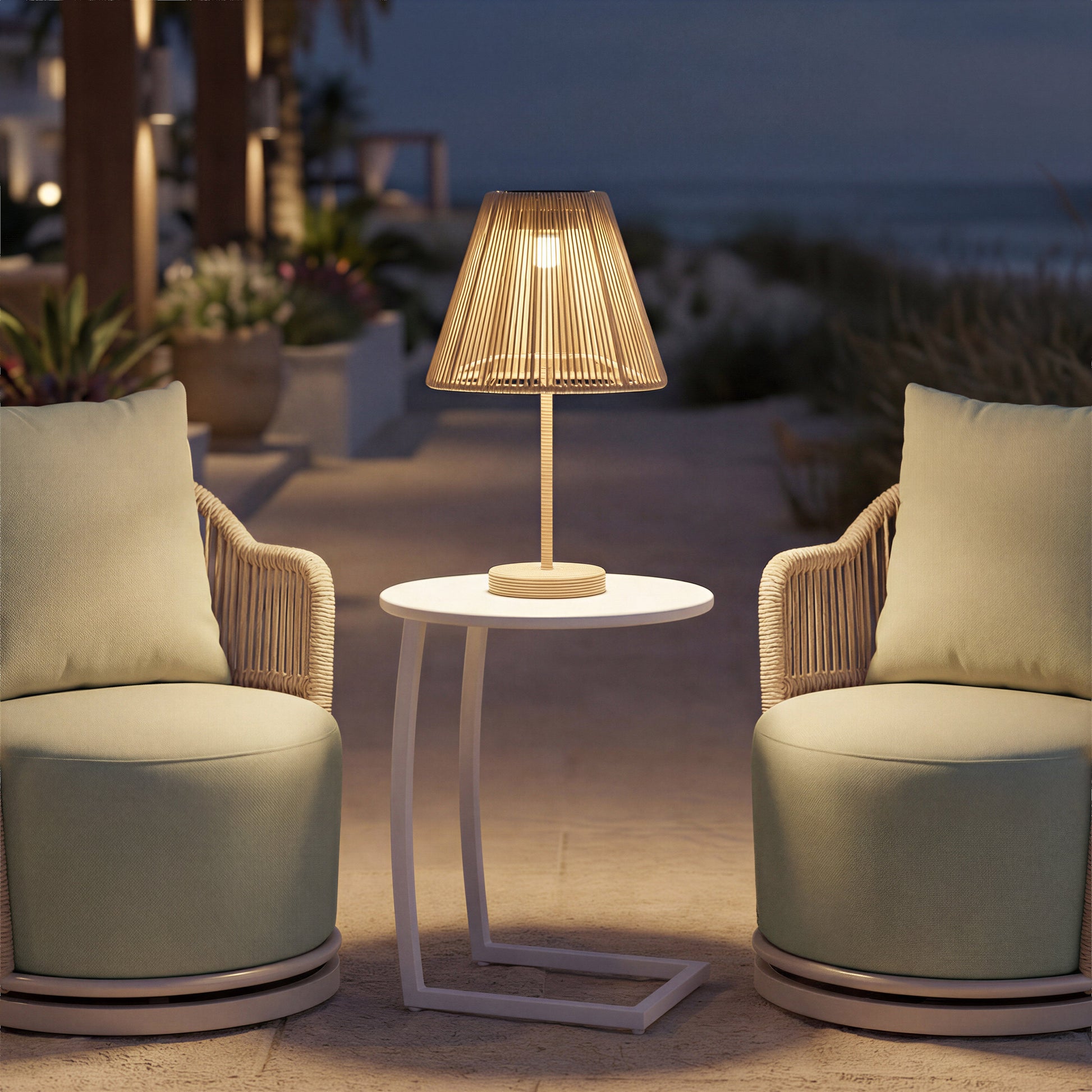Lanai Multicolor Outdoor Swivel Chair - Ornate Home