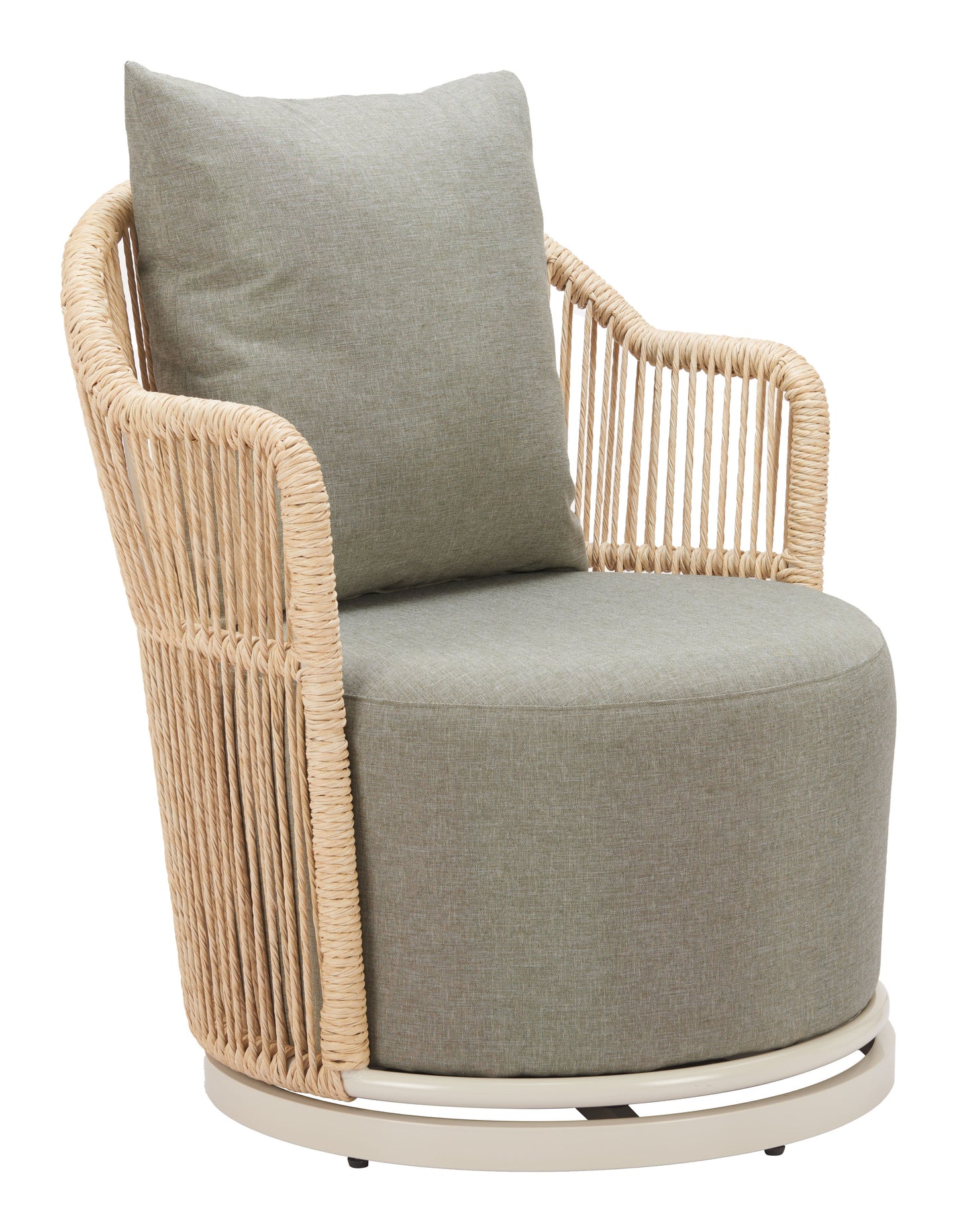 Lanai Multicolor Outdoor Swivel Chair - Ornate Home