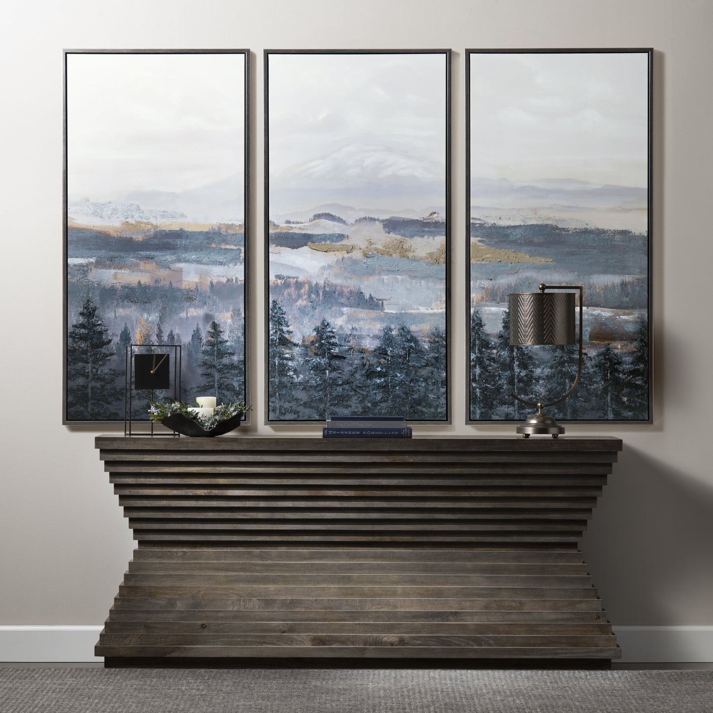 Land For Days Blue/Natural Canvas - Ornate Home