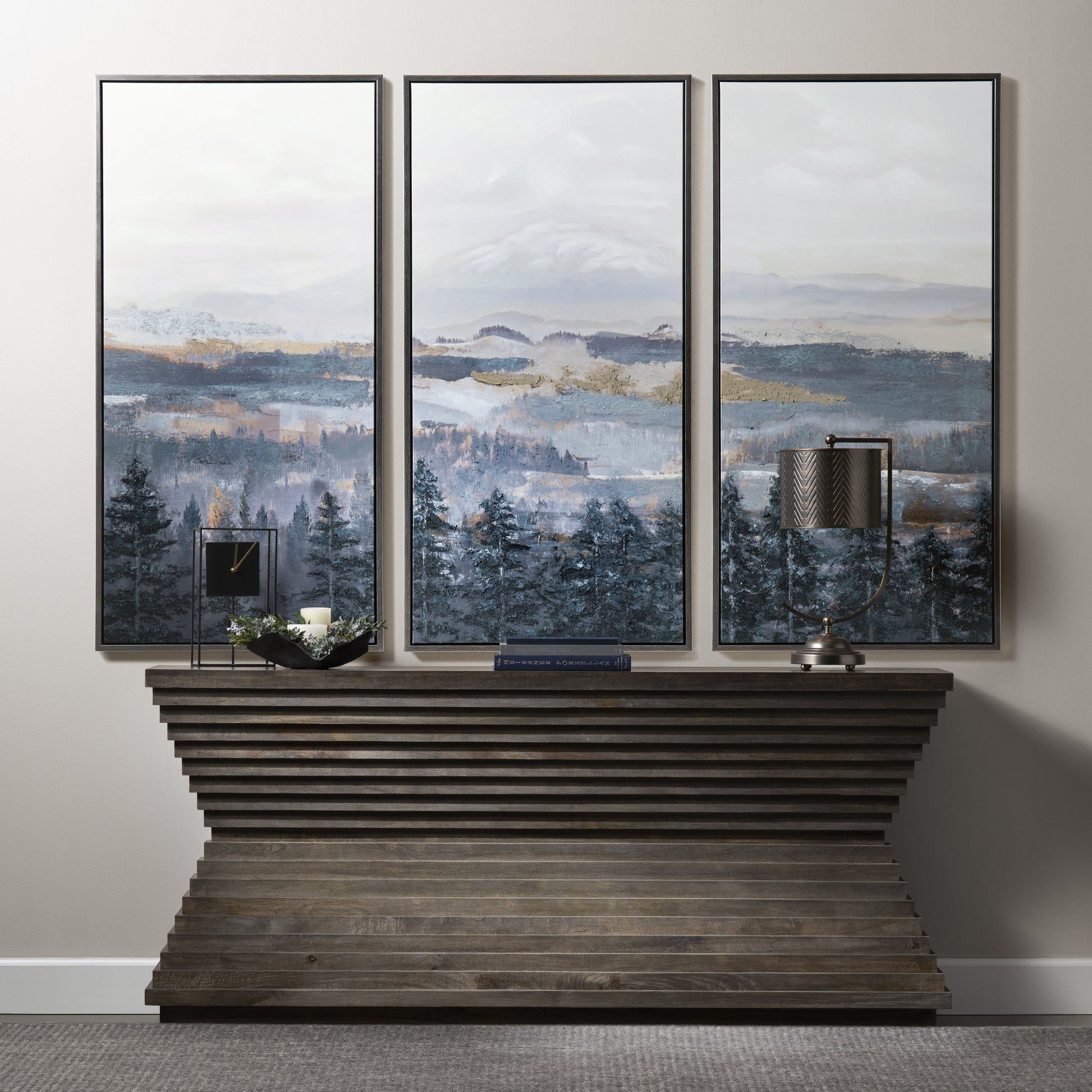 Land For Days Blue/Natural Canvas - Ornate Home
