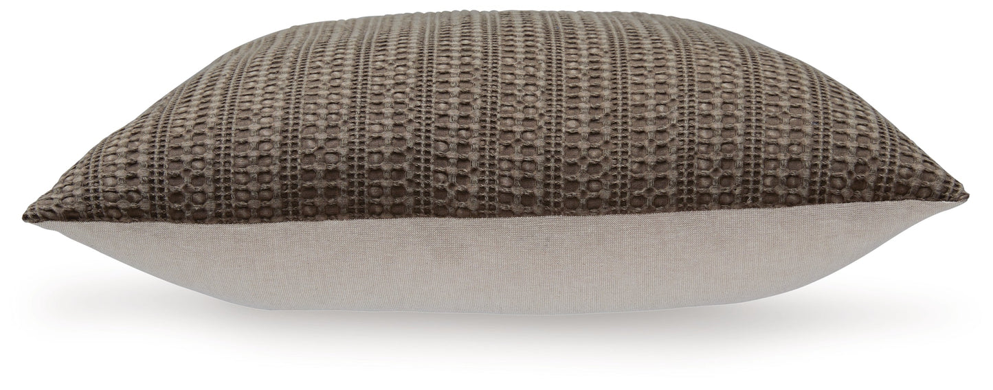 Landcher Brown Pillow (Set of 4)- Viva Furn