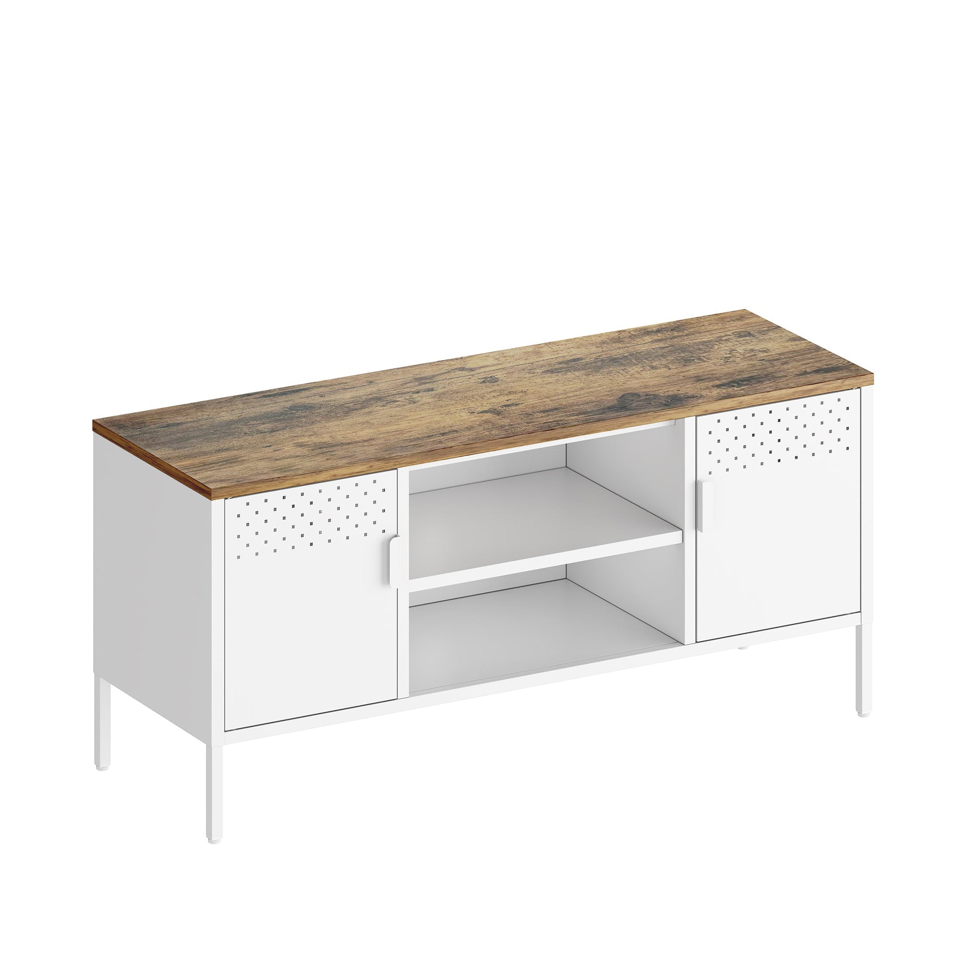 Landen 47" TV Stand in White - Ornate Home