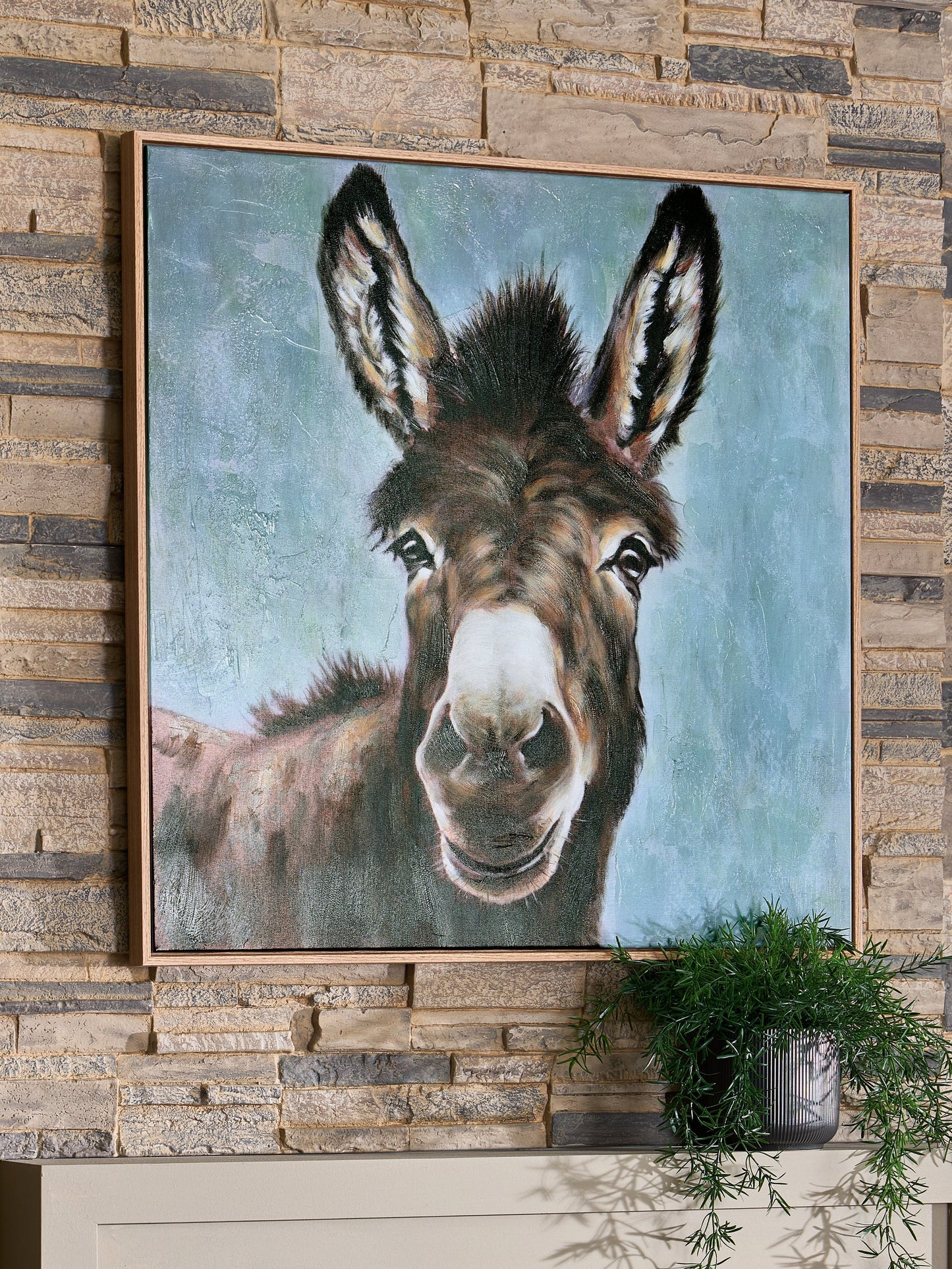 Landerton Brown/Blue/White Wall Art- Viva Furn