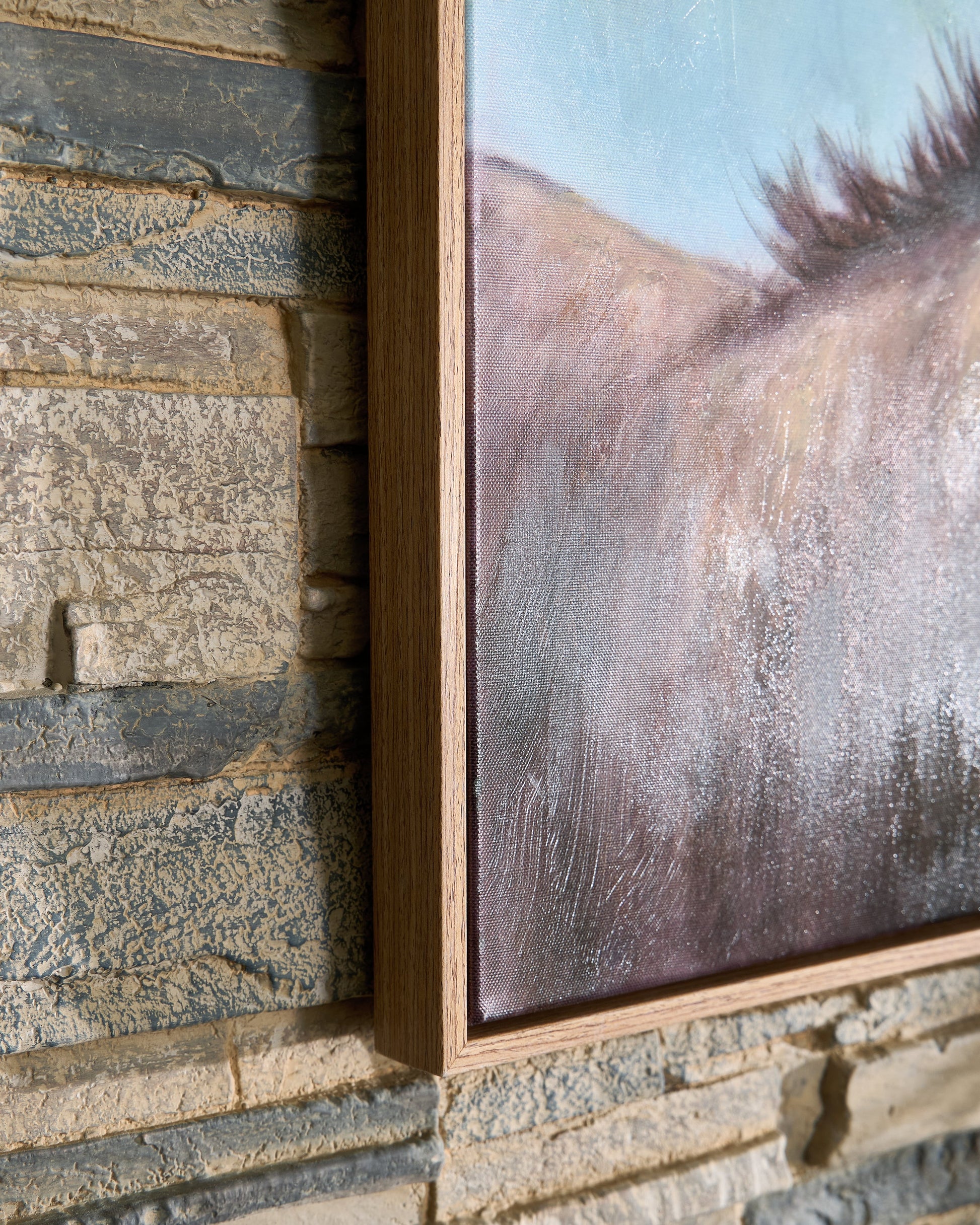 Landerton Brown/Blue/White Wall Art- Viva Furn