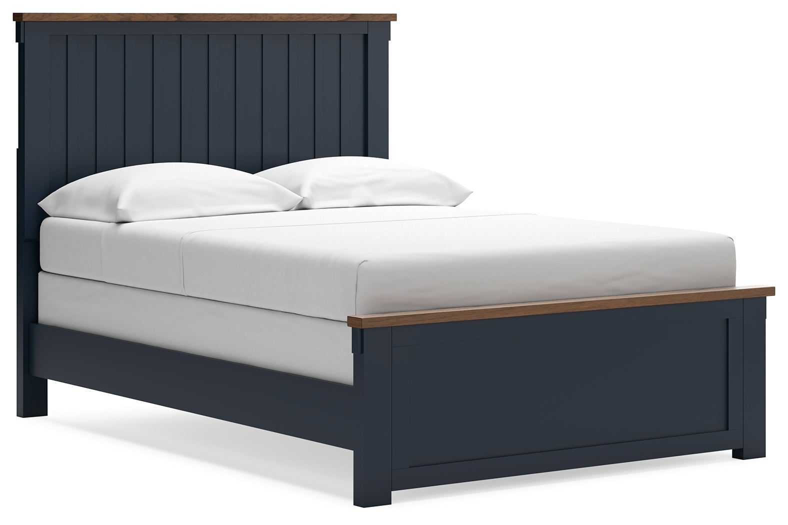 Landocken Brown/Blue Full Panel Youth Bed- Viva Furn