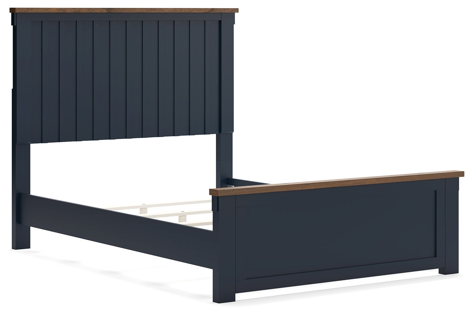 Landocken Brown/Blue Full Panel Youth Bed- Viva Furn