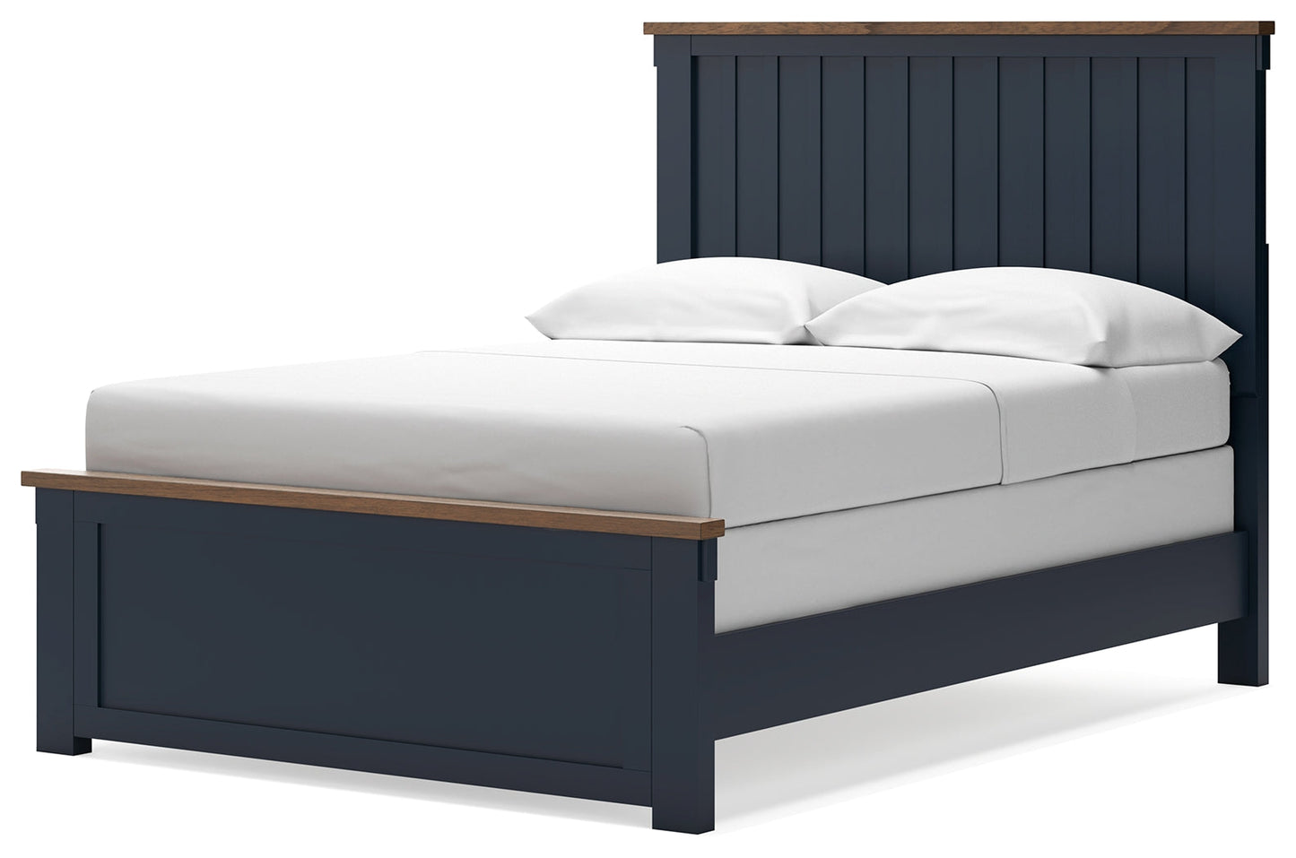 Landocken Brown/Blue Full Panel Youth Bed- Viva Furn