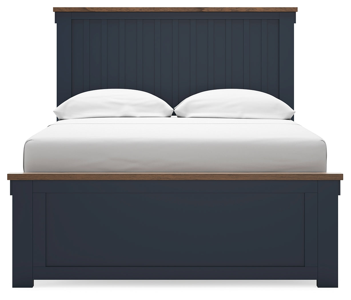 Landocken Brown/Blue Full Panel Youth Bed- Viva Furn