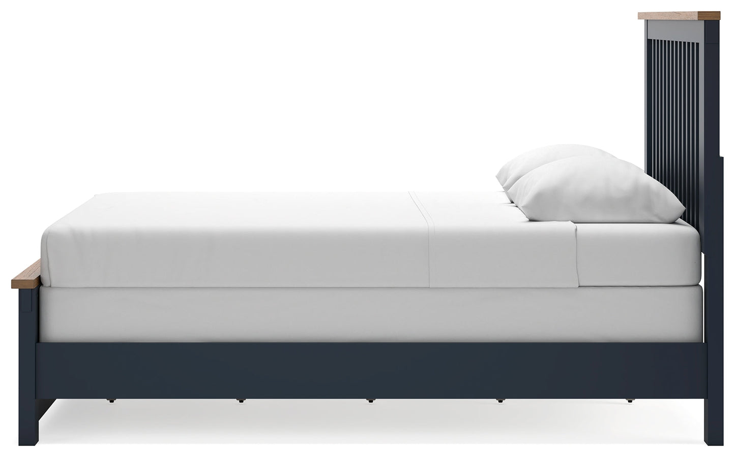 Landocken Brown/Blue Queen Panel Bed- Viva Furn