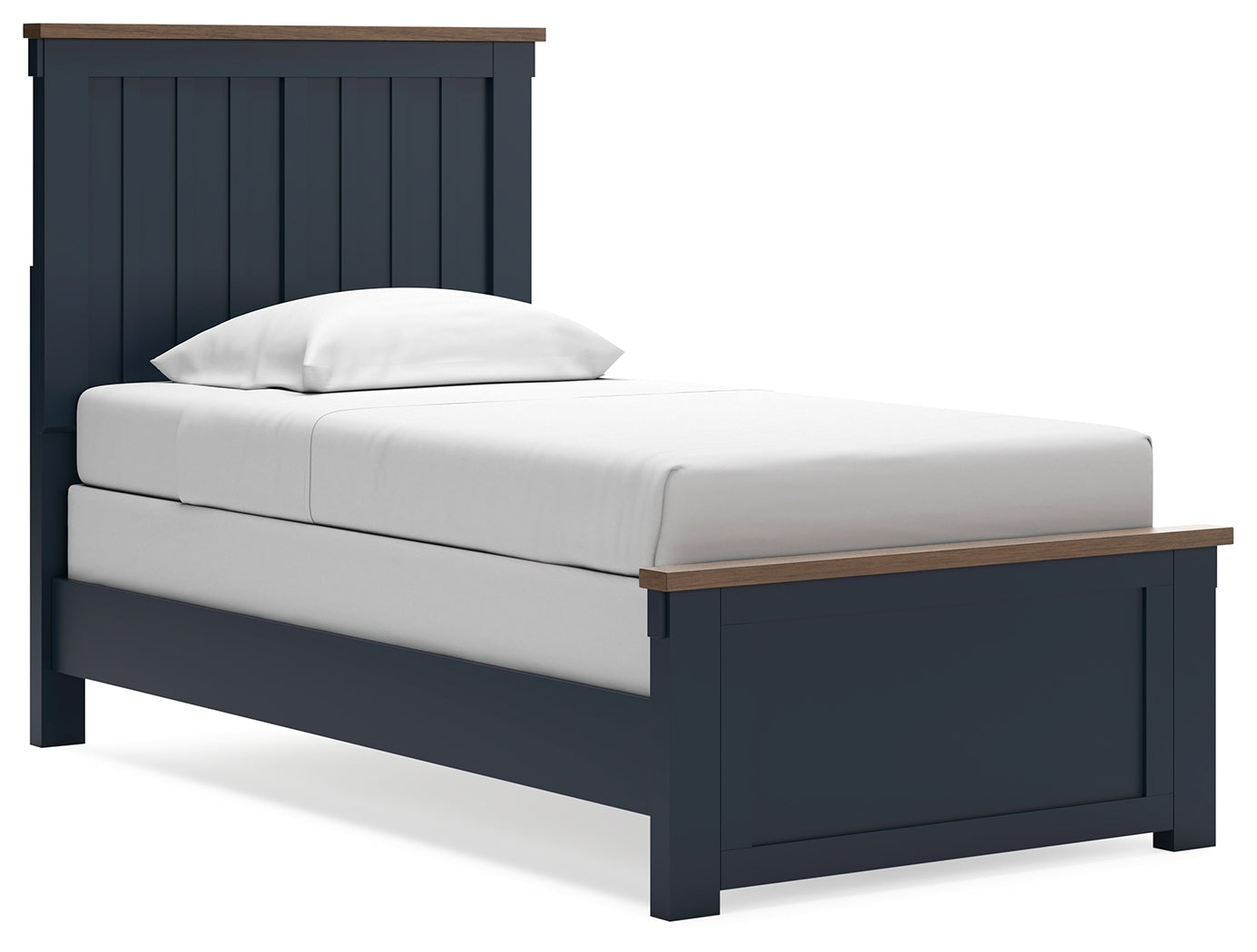 Landocken Brown/Blue Twin Panel Youth Bed- Viva Furn