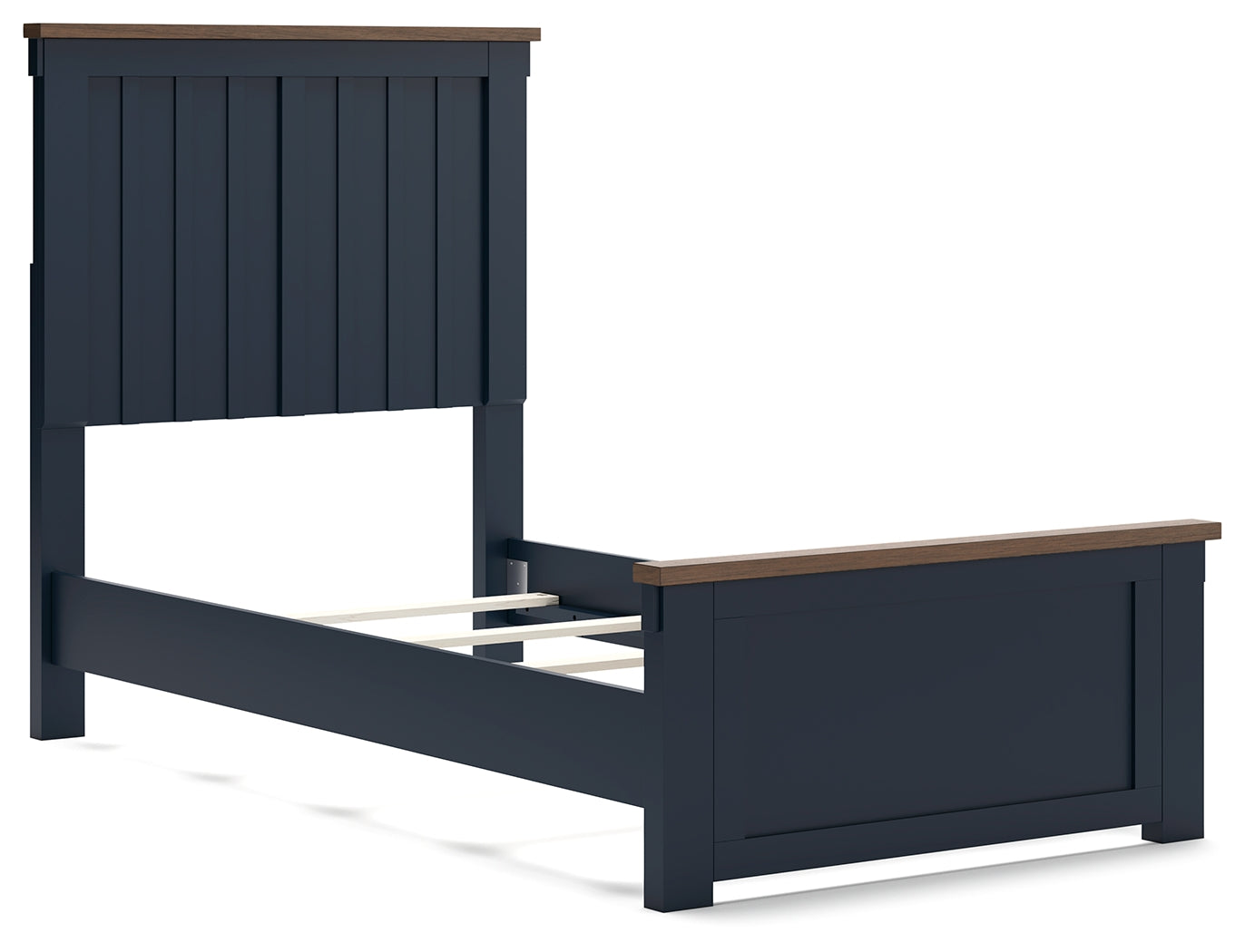 Landocken Brown/Blue Twin Panel Youth Bed- Viva Furn