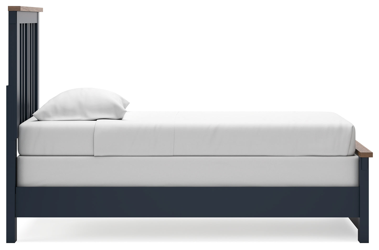 Landocken Brown/Blue Twin Panel Youth Bed- Viva Furn